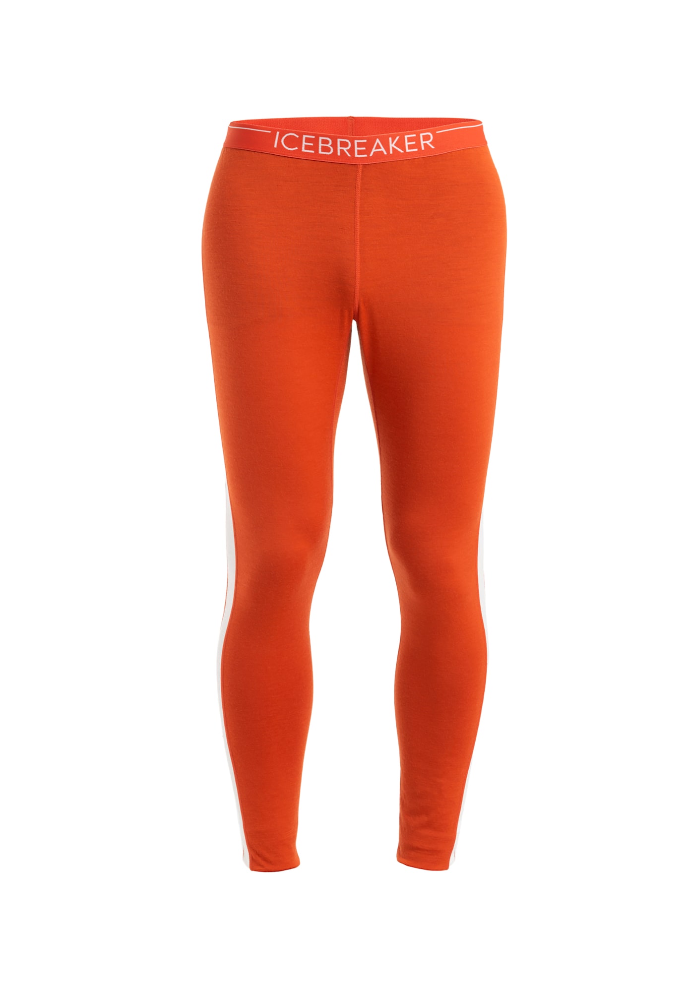 ICEBREAKER Športne hlače 'M 200 Oasis'  oranžno rdeča / bela