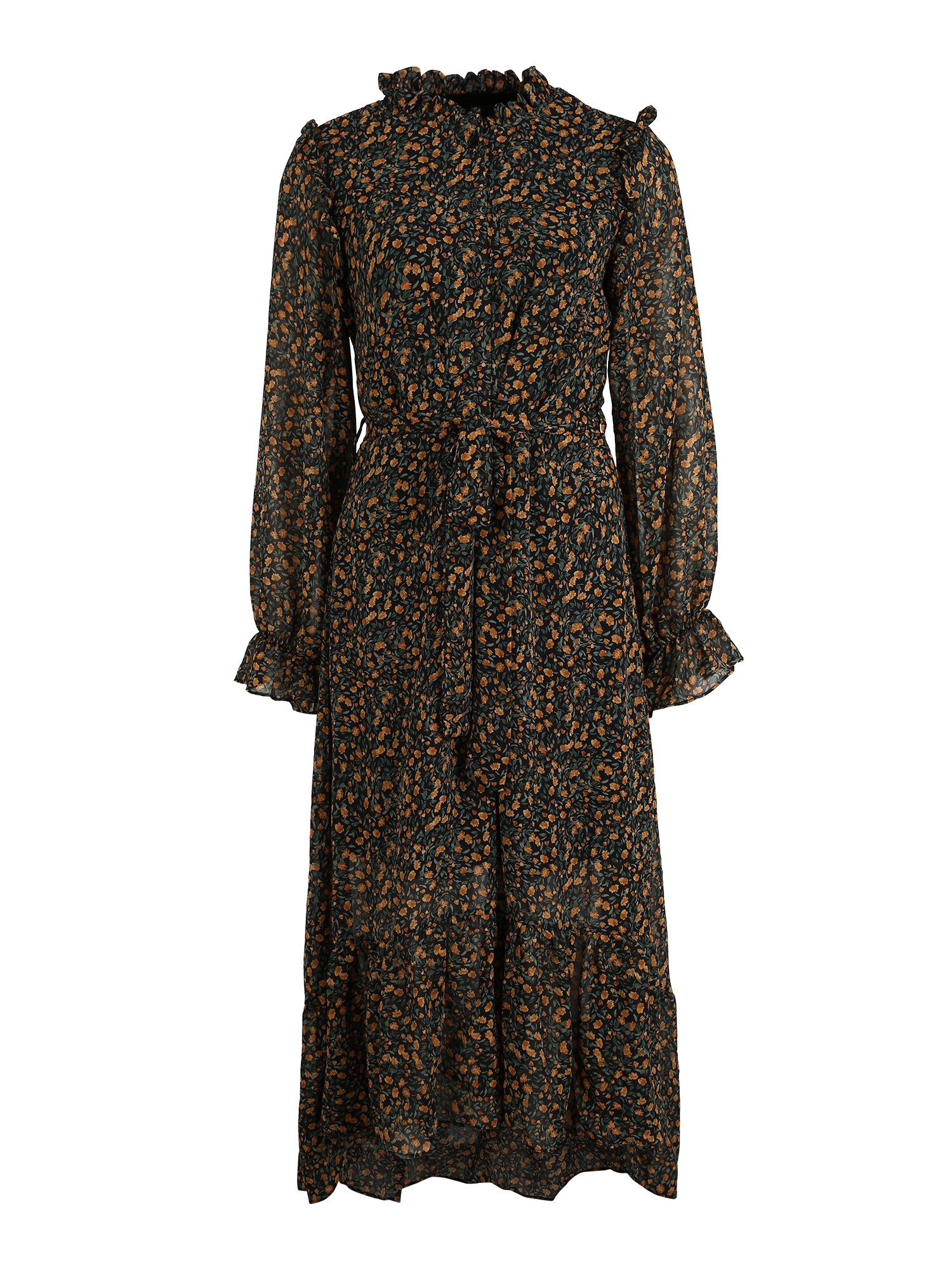 Missguided (Tall) Suknelė  juoda / žalia / ruda