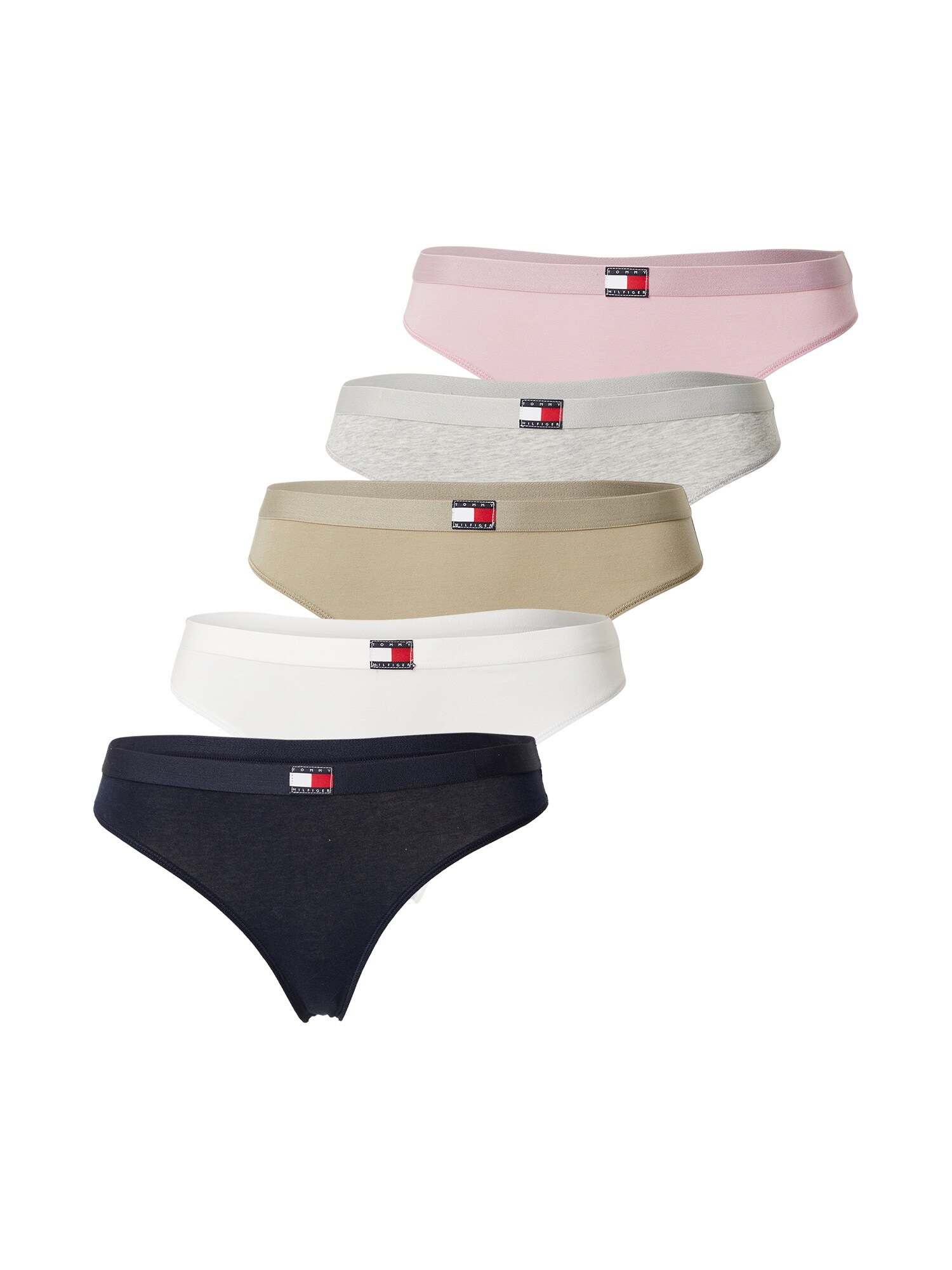 Tommy Hilfiger Underwear Tanga  bej / albastru marin / gri amestecat / roz / alb