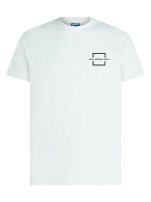 KARL LAGERFELD JEANS Camiseta  negro / blanco