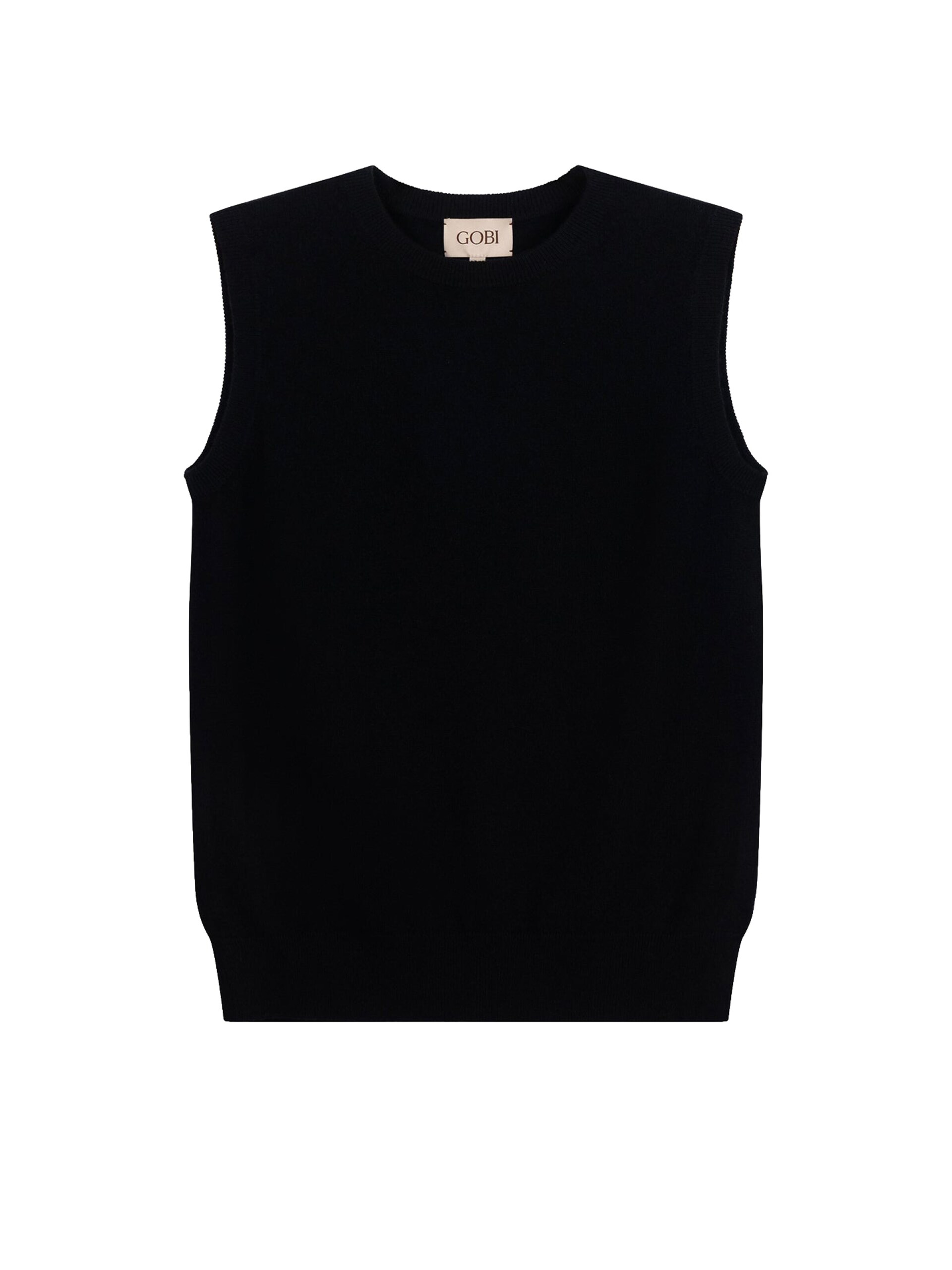 GOBI Cashmere Stickad väst 'Women's Timeless Cashmere Crewneck Vest' dam