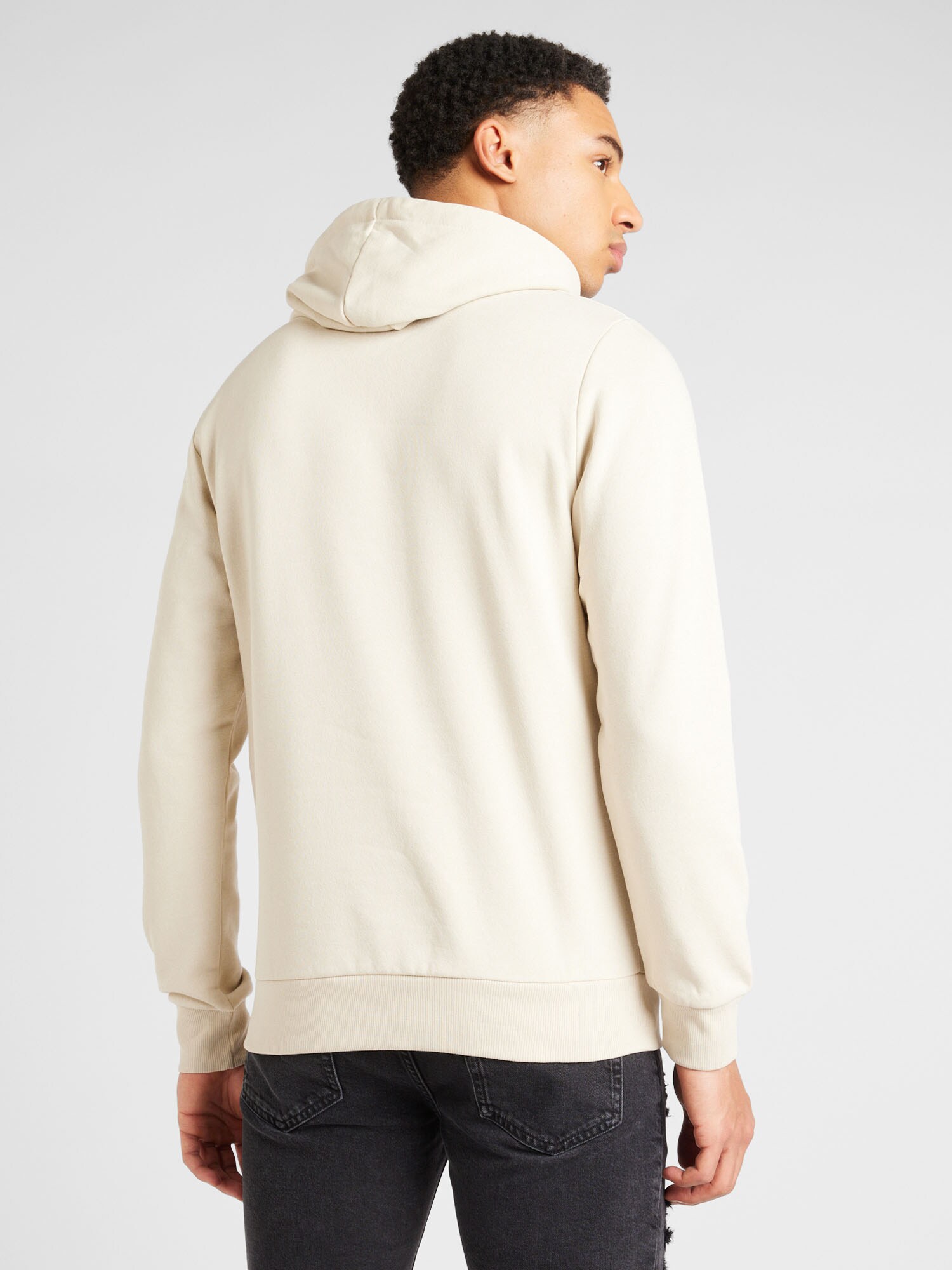 JACK & JONES Mikina 'JJLoof' svetlobéžová / šafránová / čierna / biela (obrázok 3)