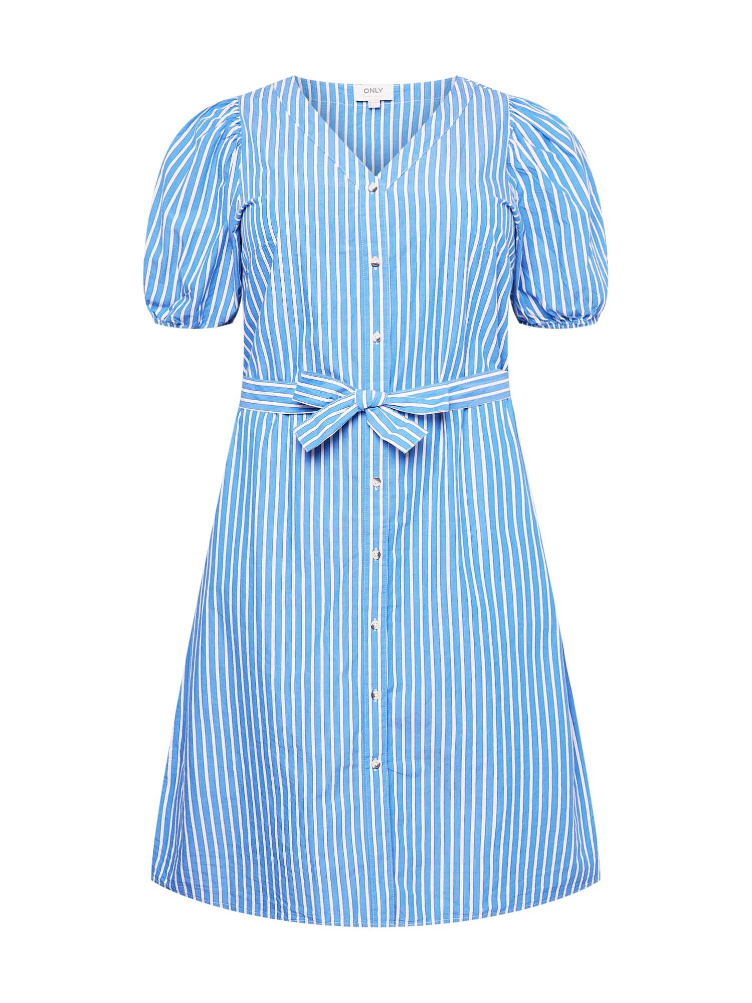 ONLY Curve Palaidinės tipo suknelė 'EILEEN' šviesiai mėlyna / balta