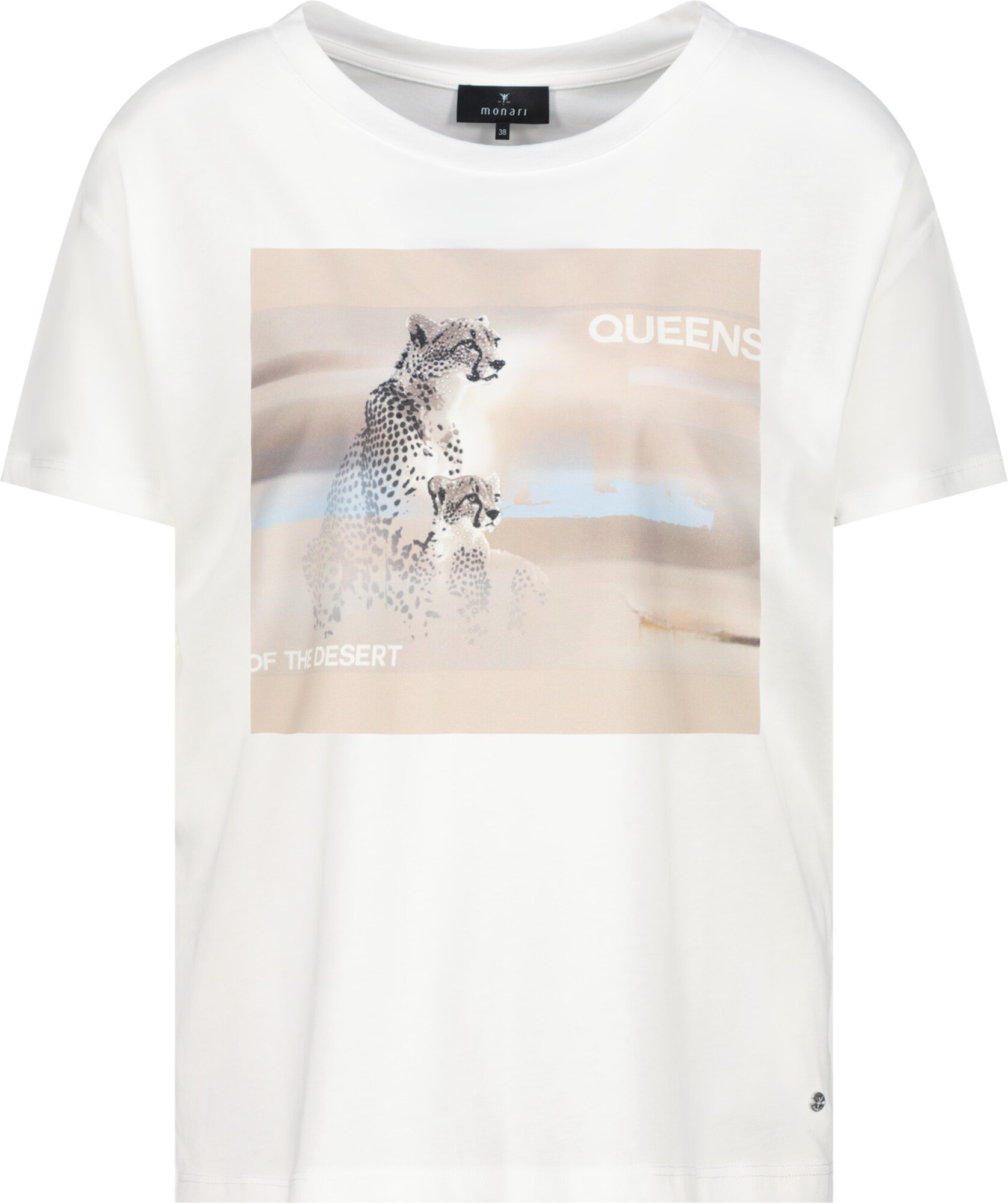 monari Tricou  bej / ecru / albastru pastel / alb murdar