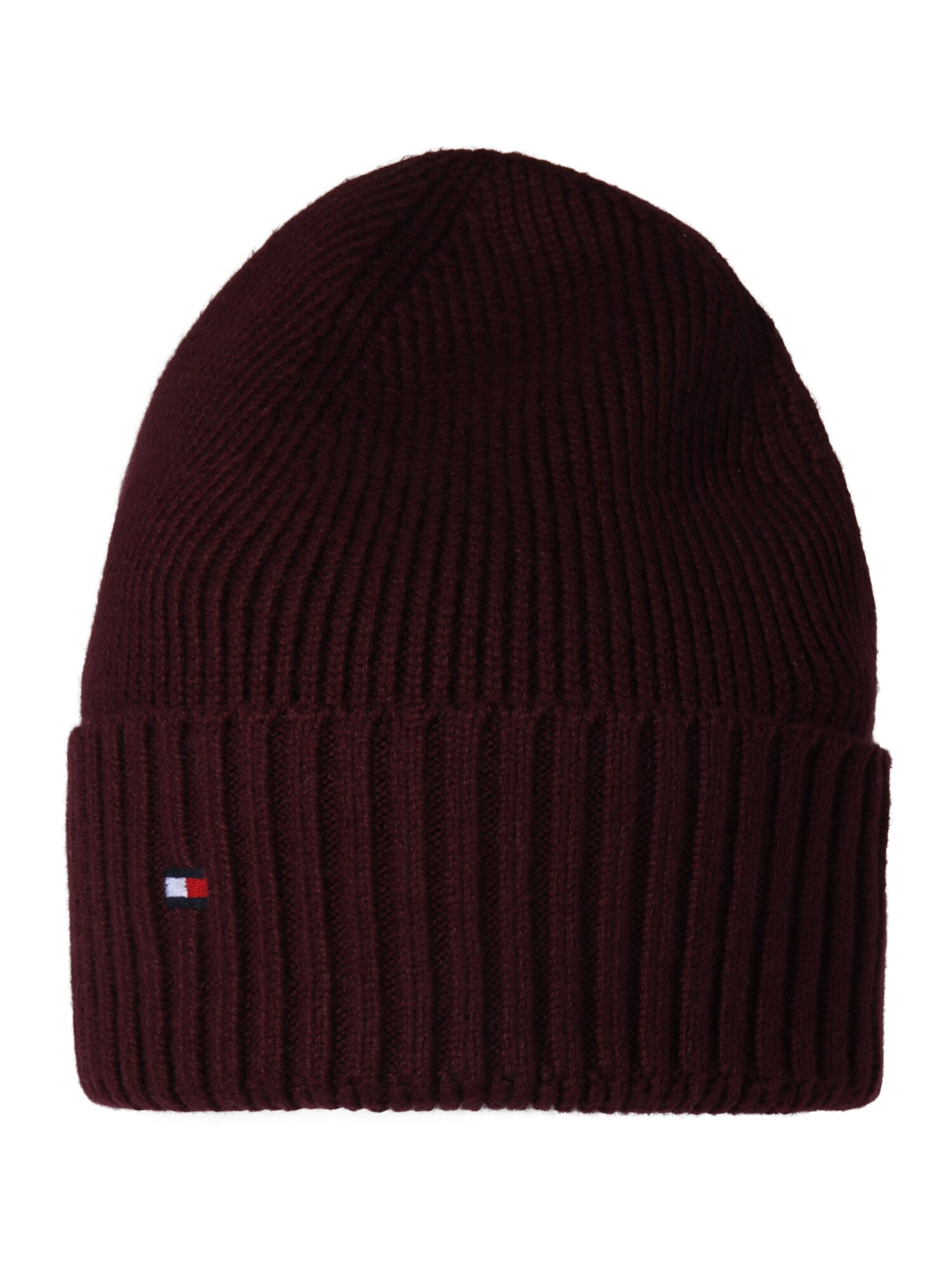 TOMMY HILFIGER Megzta kepurė  ruda / raudona / balta