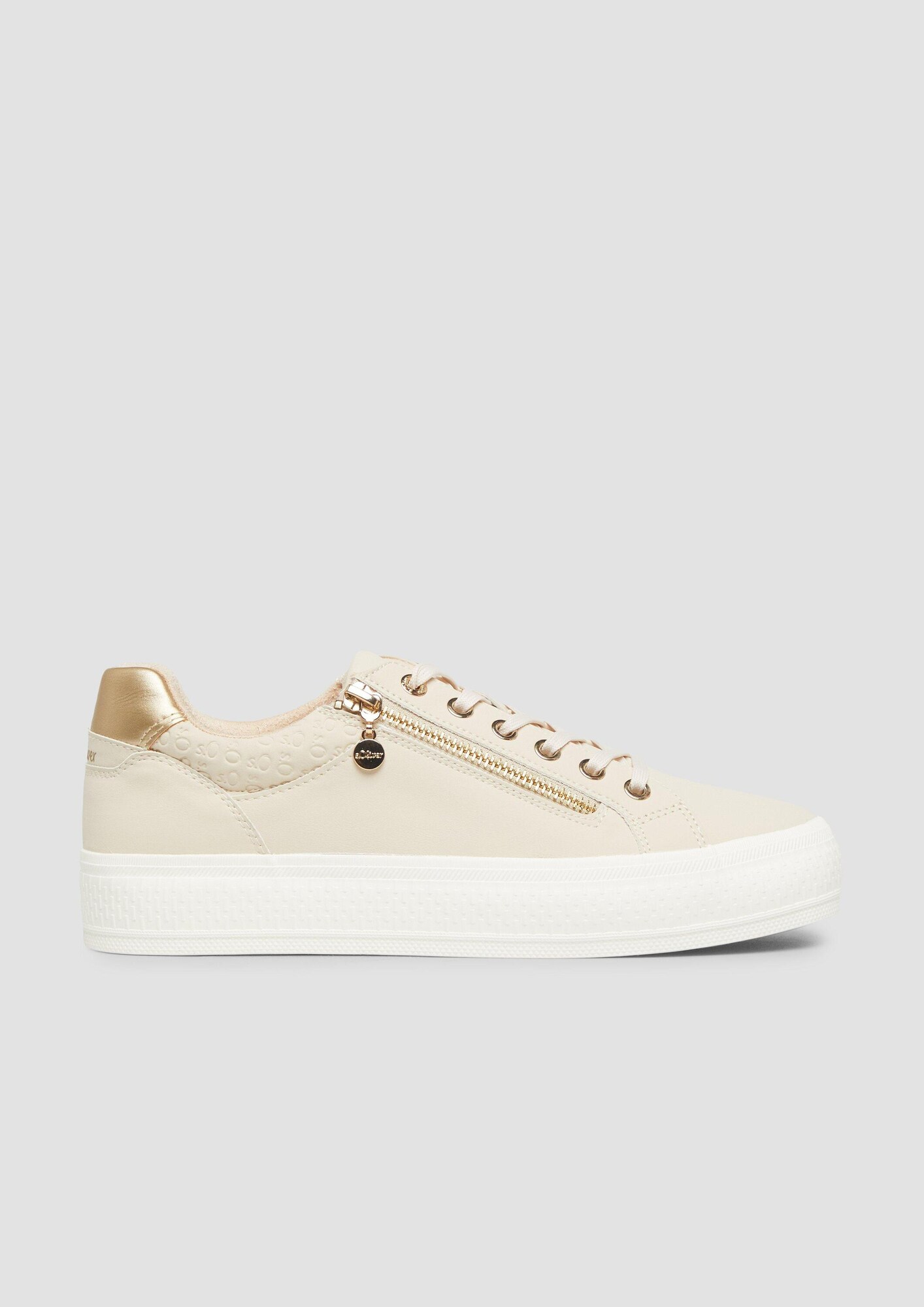 S.Oliver Sneakers Laag Beige / Goud