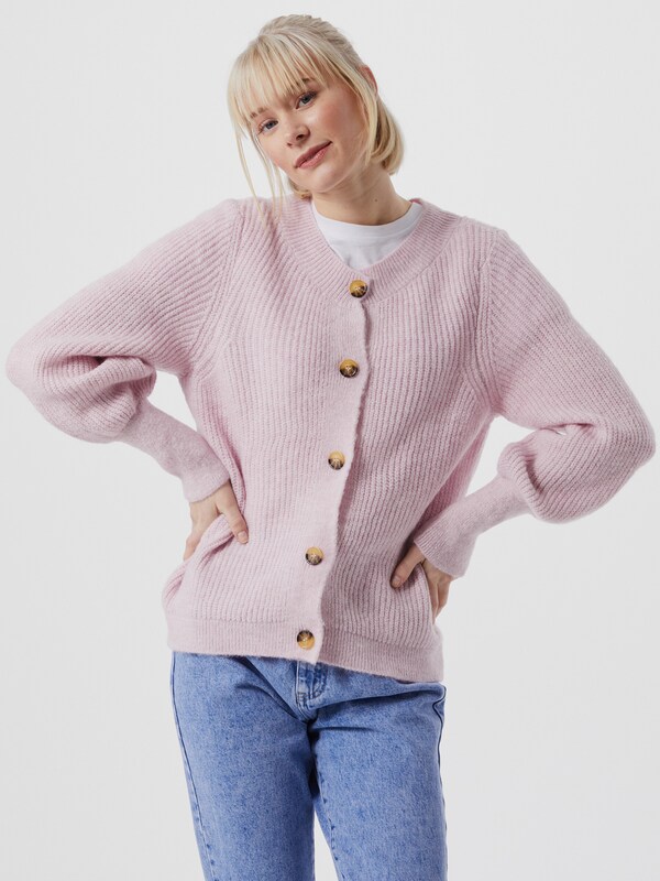 Only Clare Strickjacke mit Rundhalsausschnitt und Bündchen