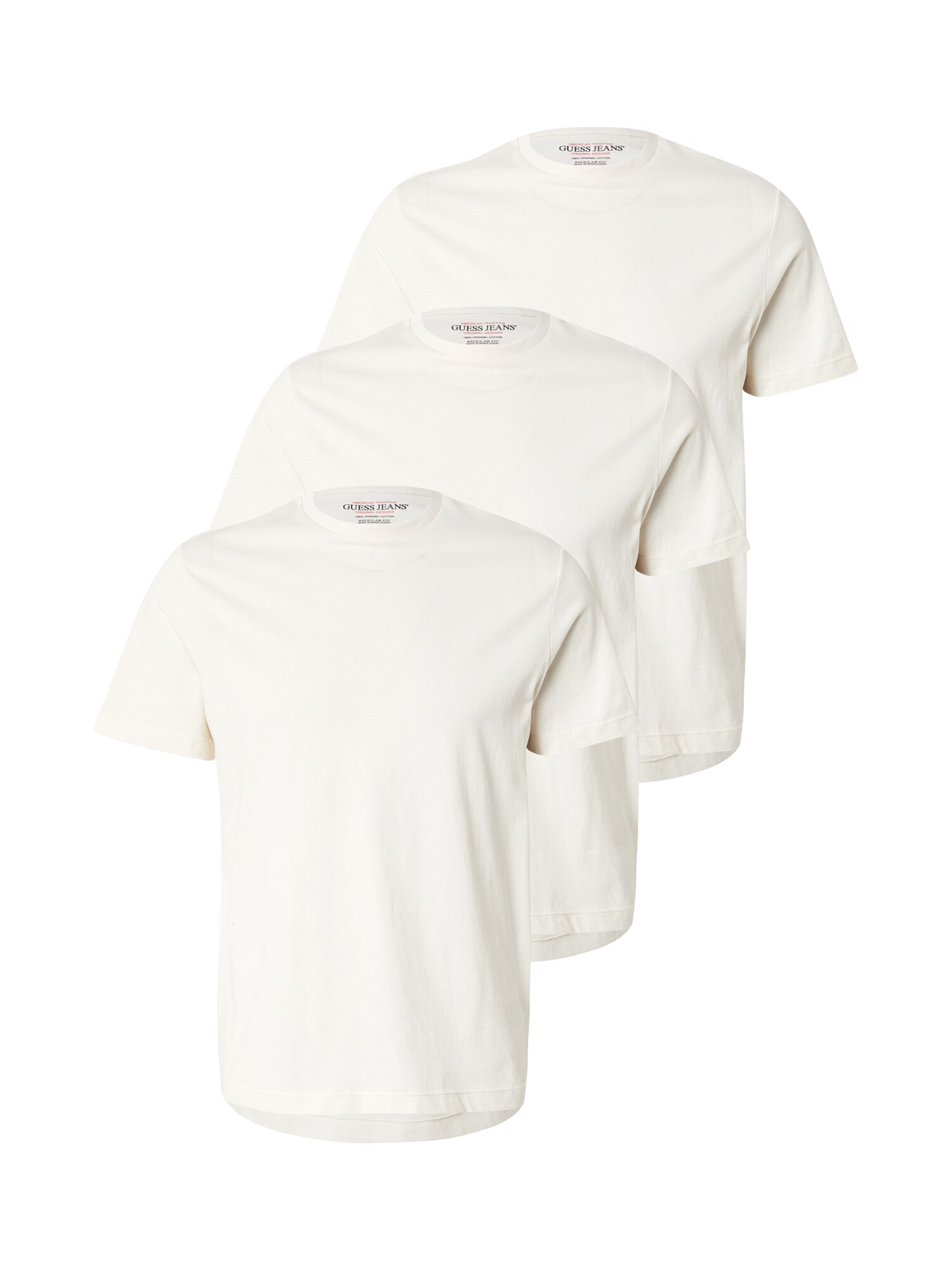 GUESS JEANS Tricou  alb lână