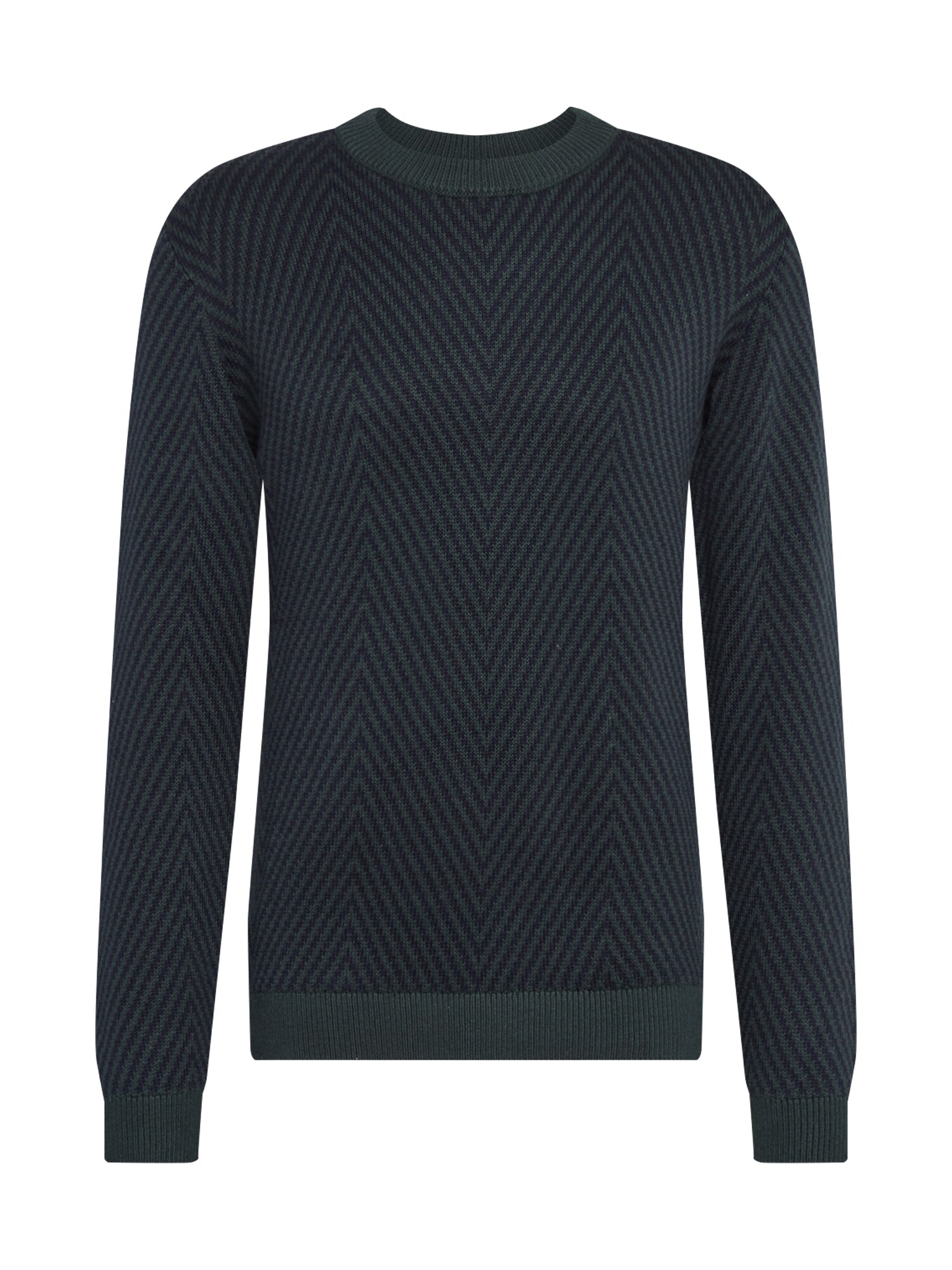 Lindbergh Megztinis 'Herringbone'  tamsiai žalia / nakties mėlyna