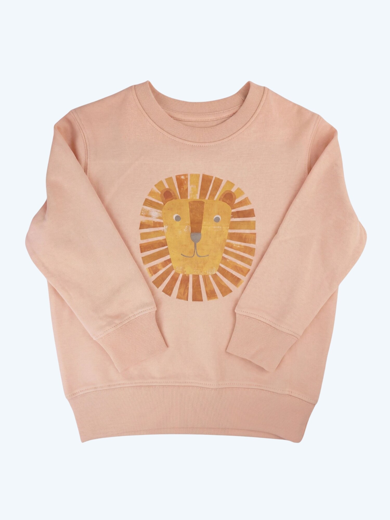 MelaDi Pulover 'Kinder Sweater aus Biobaumwolle - Löwe' boja pijeska
