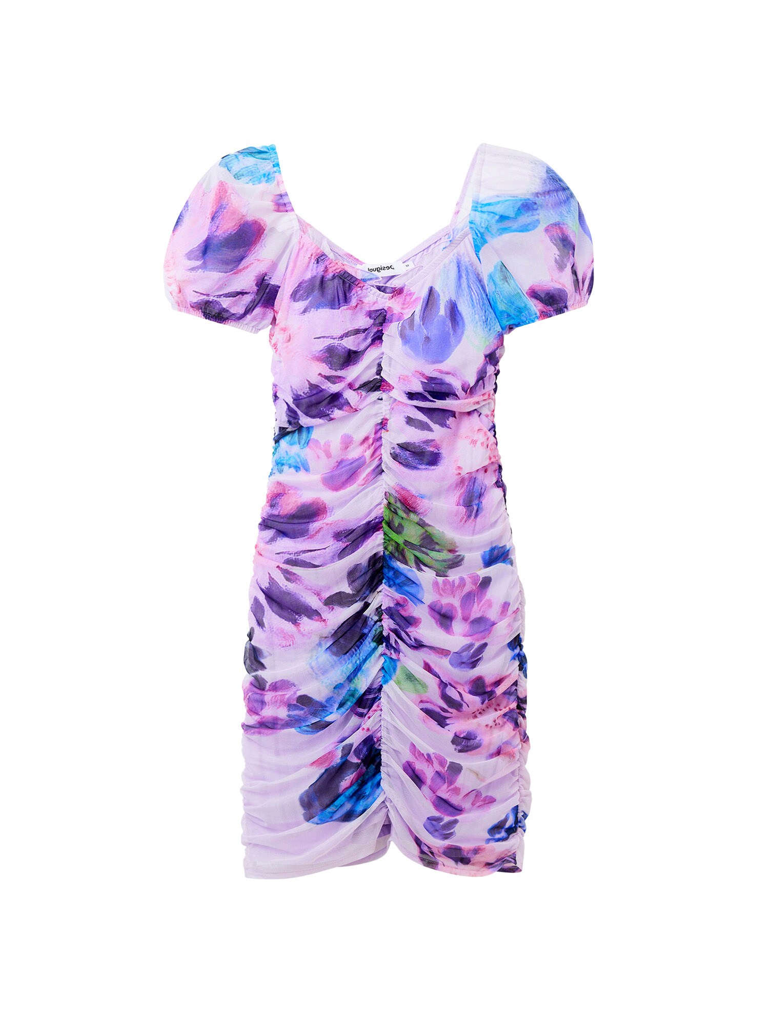 Desigual Obleka  modra / zelena / lila / roza