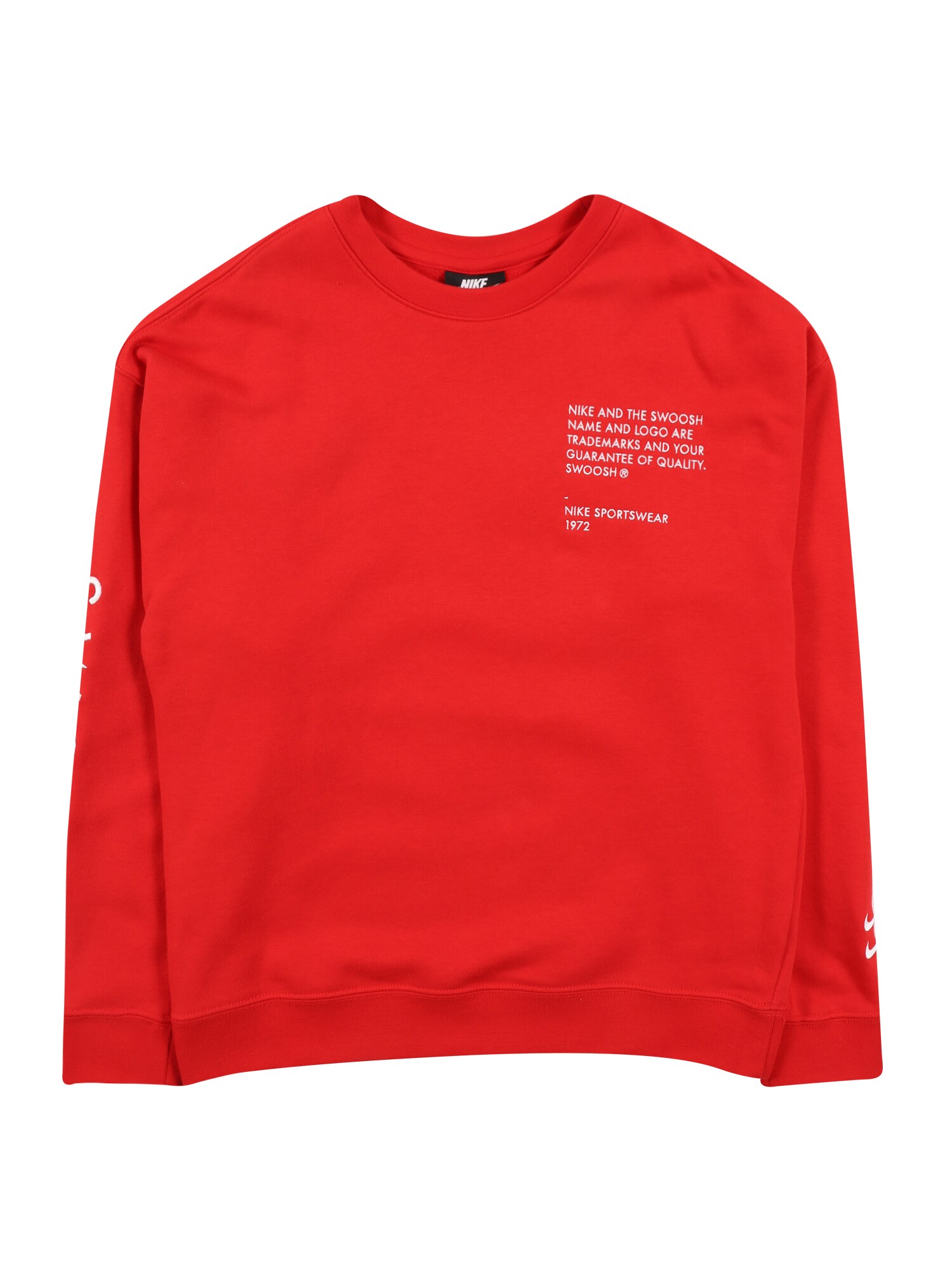 Nike Sportswear Megztinis be užsegimo  balta / raudona