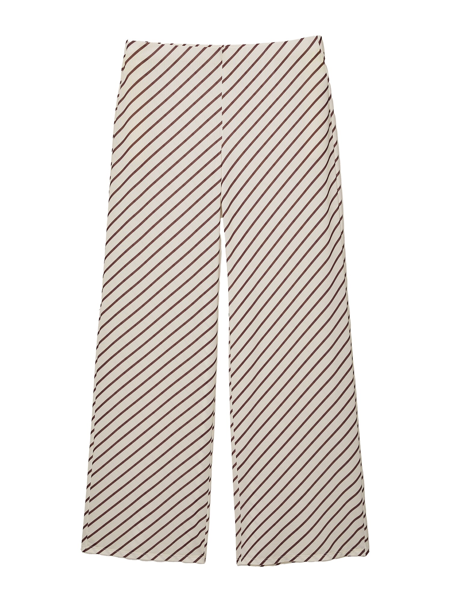 Pull&Bear Nadrág  barna / fehér akciós termékkép 1
