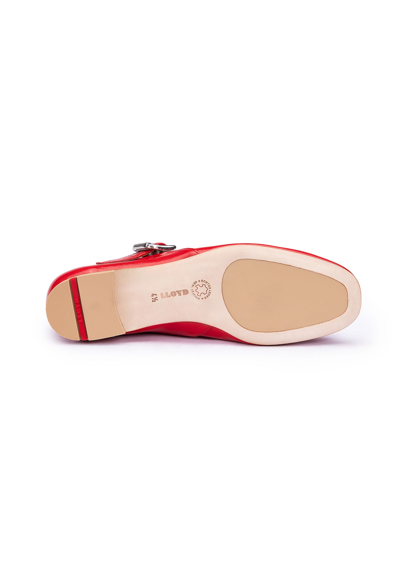 LLOYD Ballerina met riempjes rood