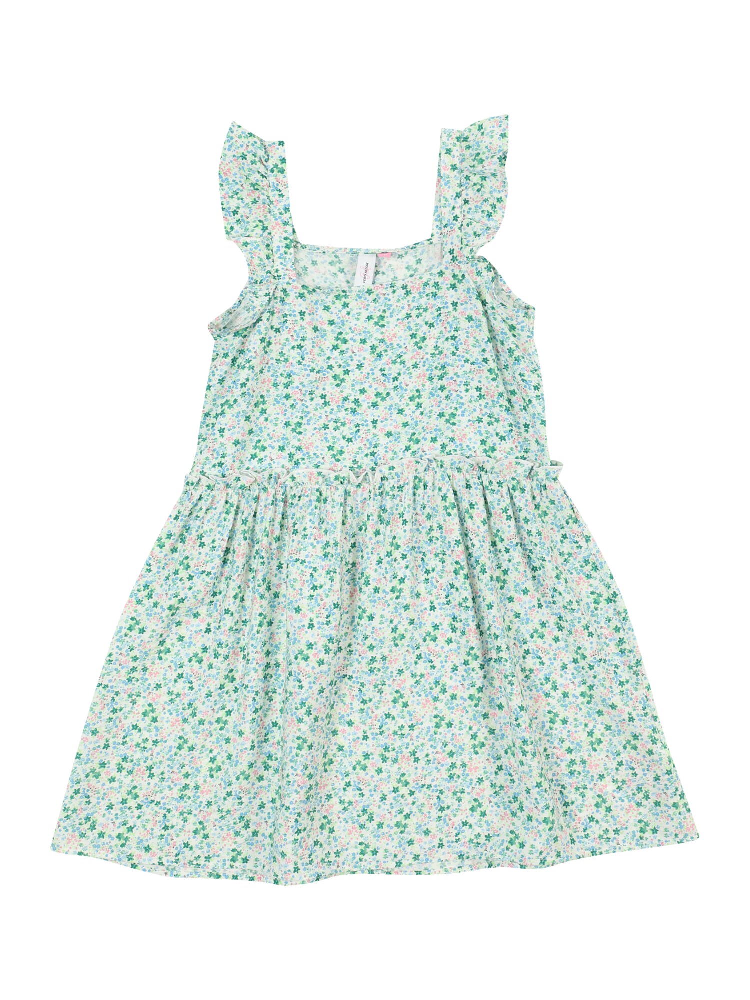 Vero Moda Girl Šaty 'VMIRIS DITSY'  modrá / jedľová / ružová / biela