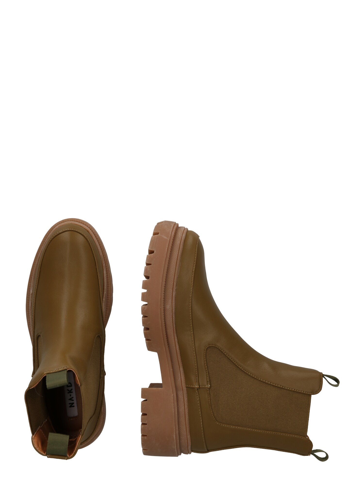 NA-KD Chelsea Boots  olive