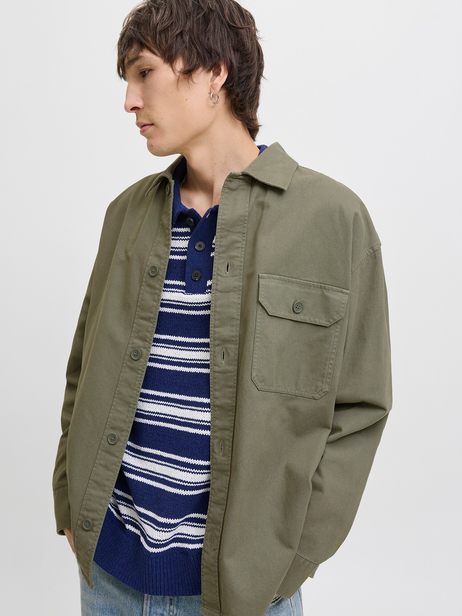 JACK & JONES Košeľa 'JJEDover' tmavozelená (obrázok 3)