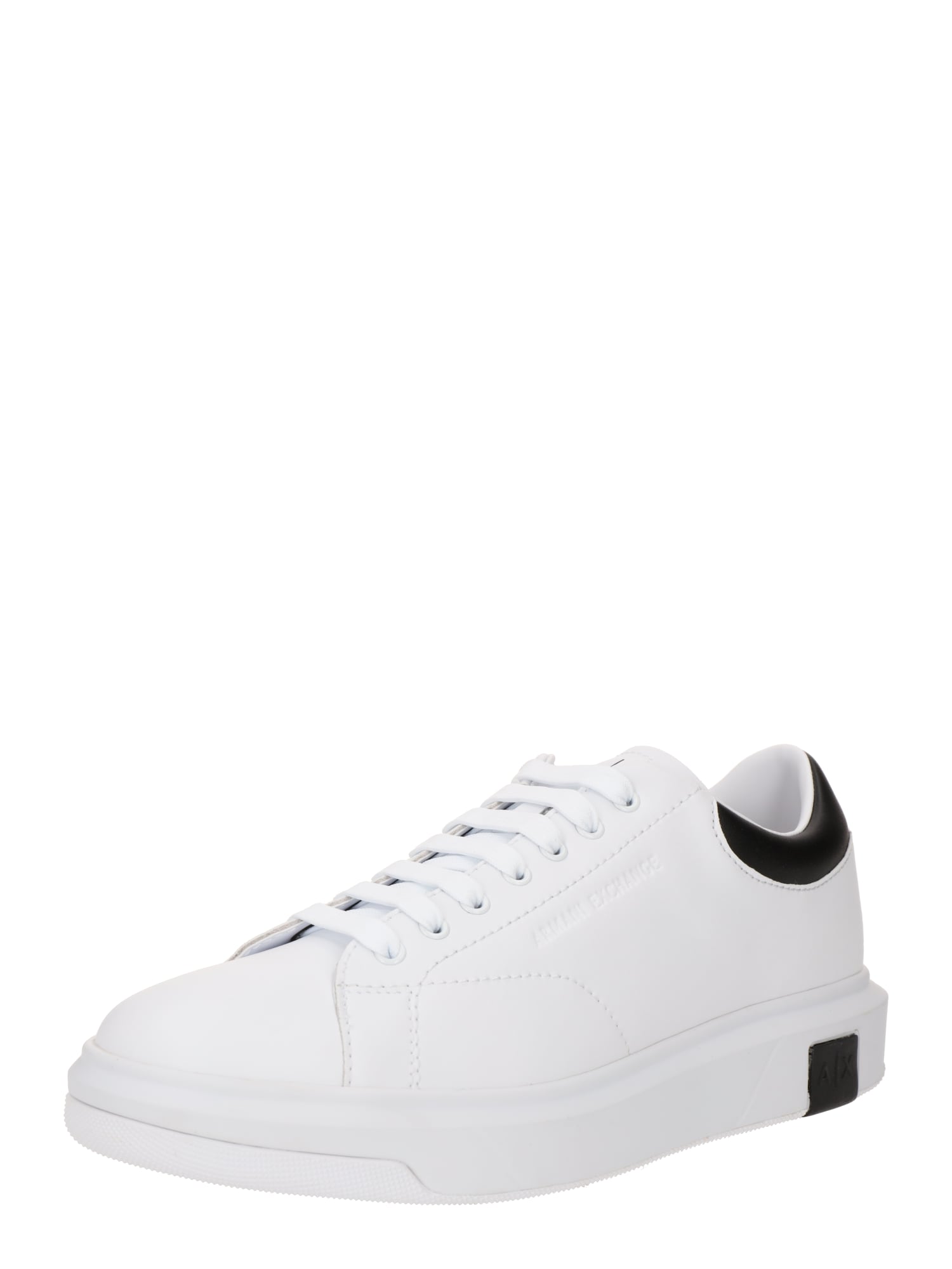 ARMANI EXCHANGE Sneaker low  negru / alb