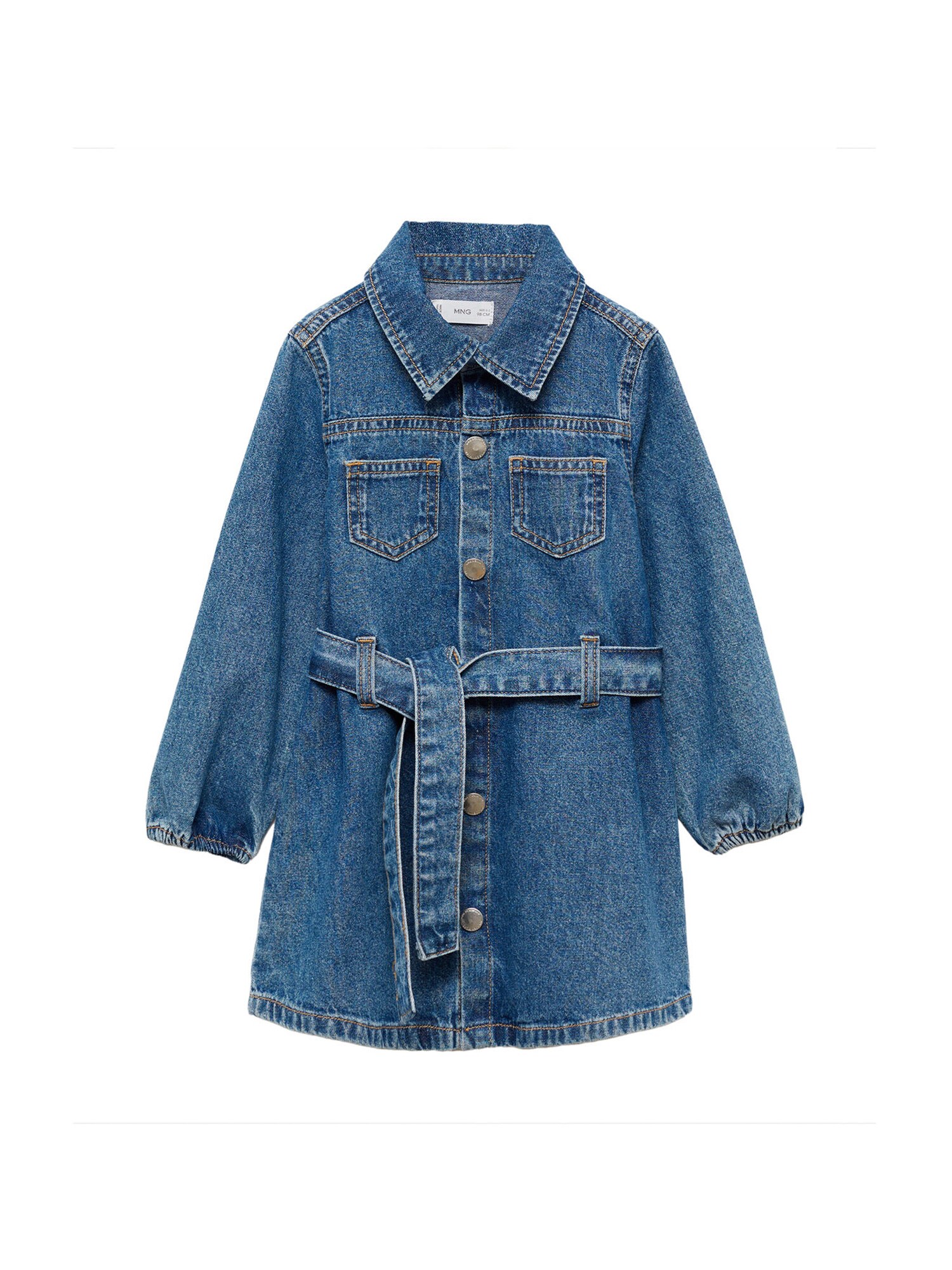 MANGO KIDS Šaty 'AINA'  modrá denim