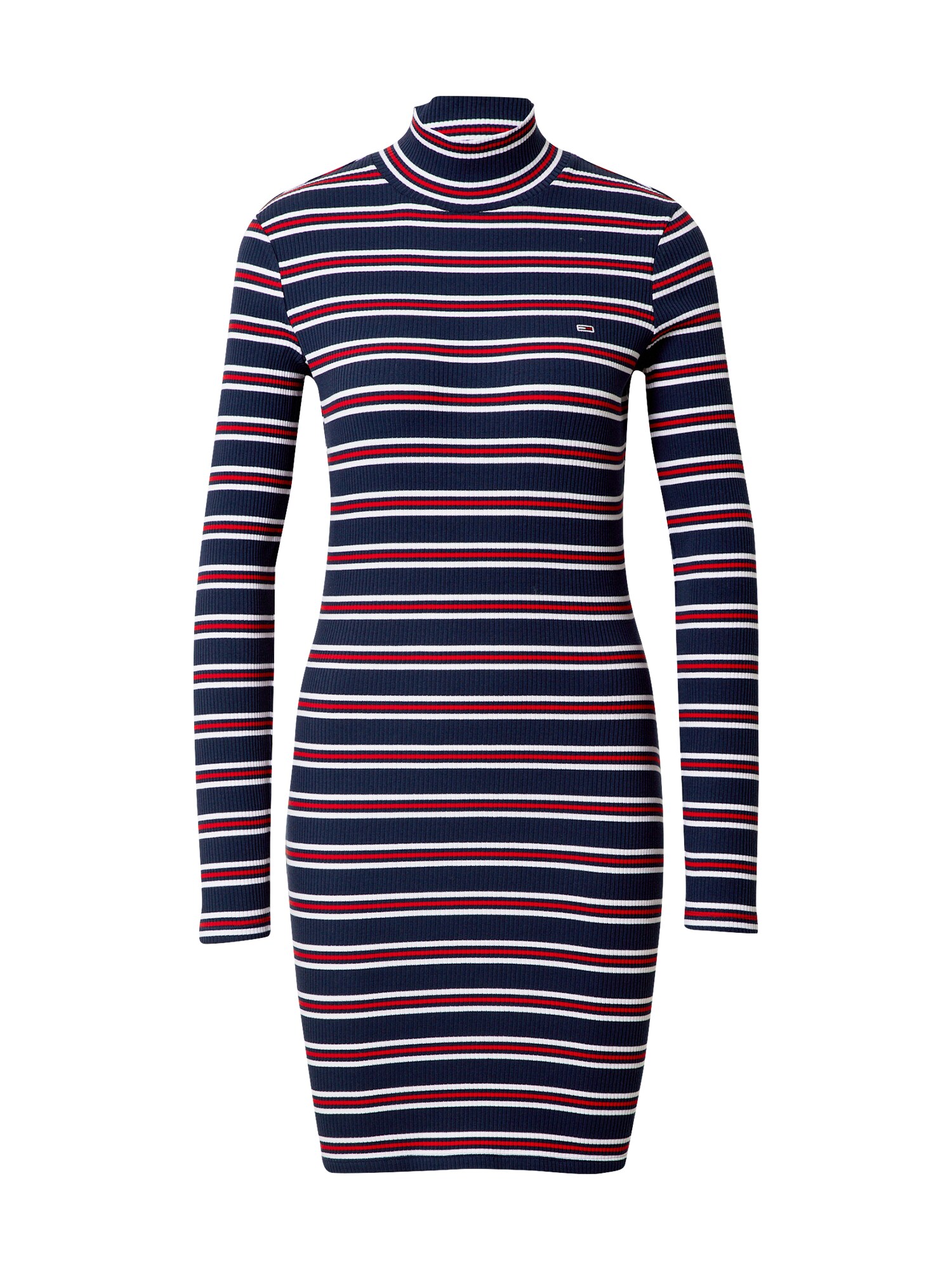 Tommy Jeans Palaidinės tipo suknelė  tamsiai mėlyna / balta / raudona