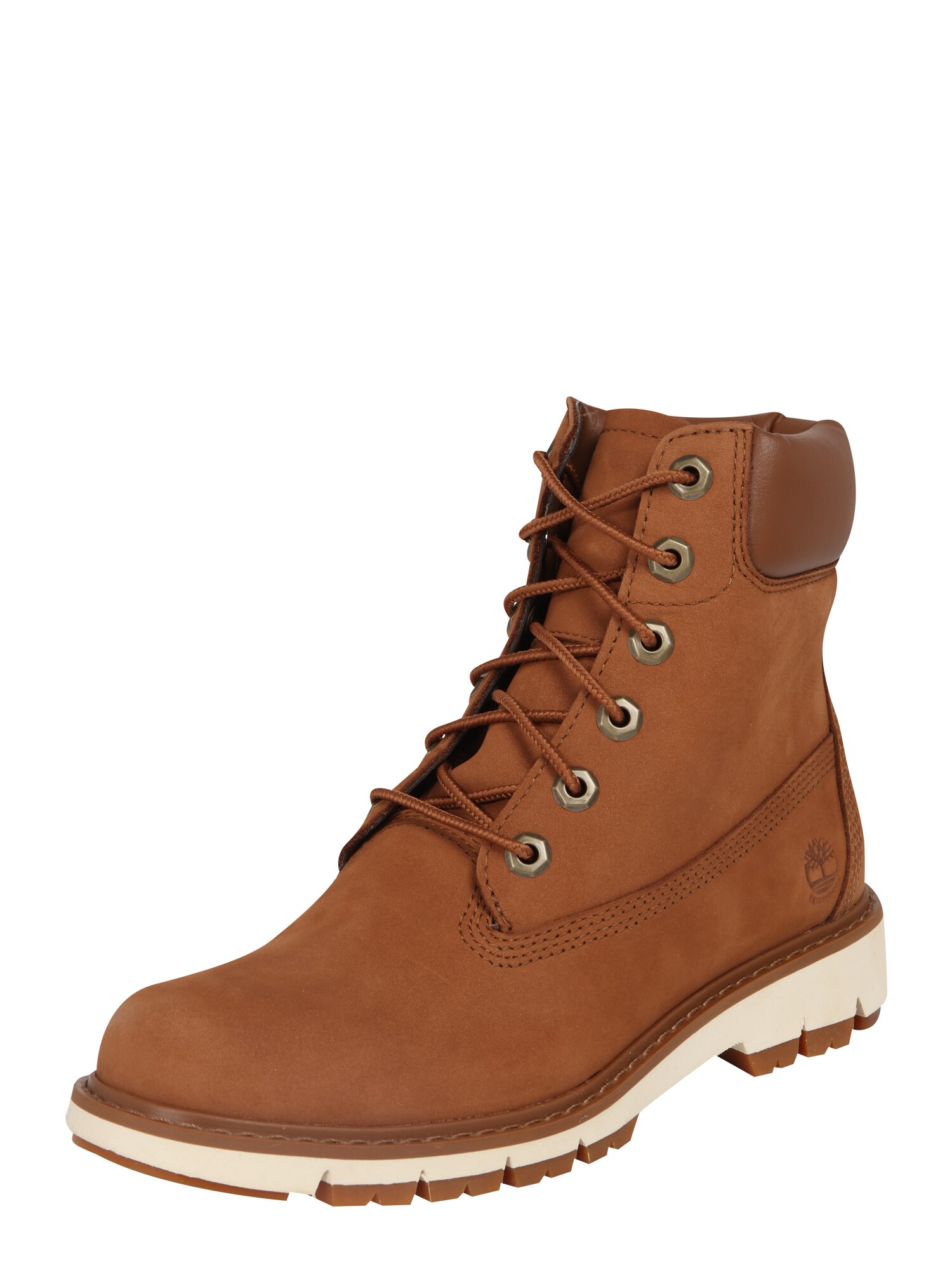 TIMBERLAND Suvarstomieji kulkšnis dengiantys batai  karamelės