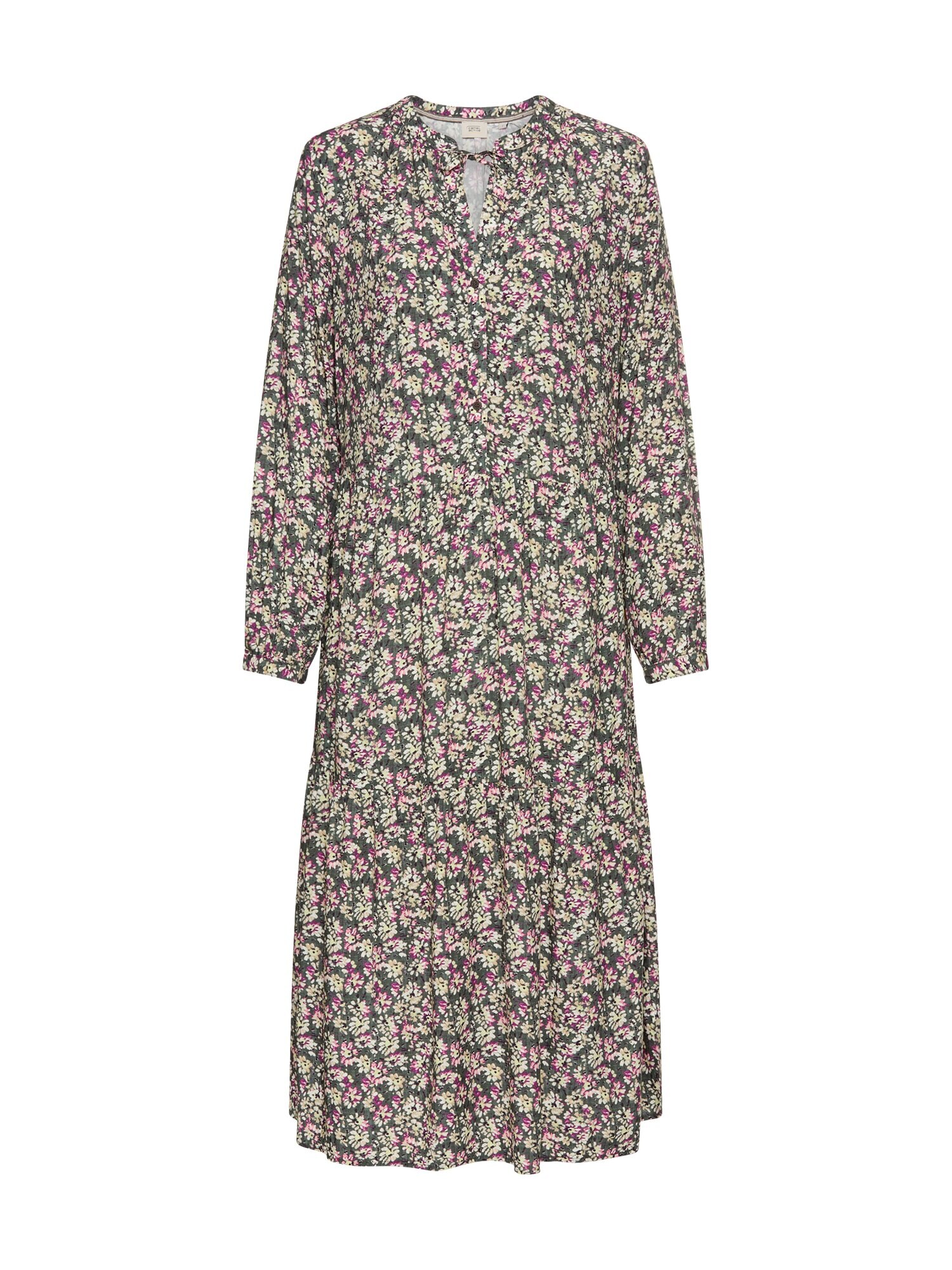 Camel Active Langarm Kleid Aus Reiner Viskose