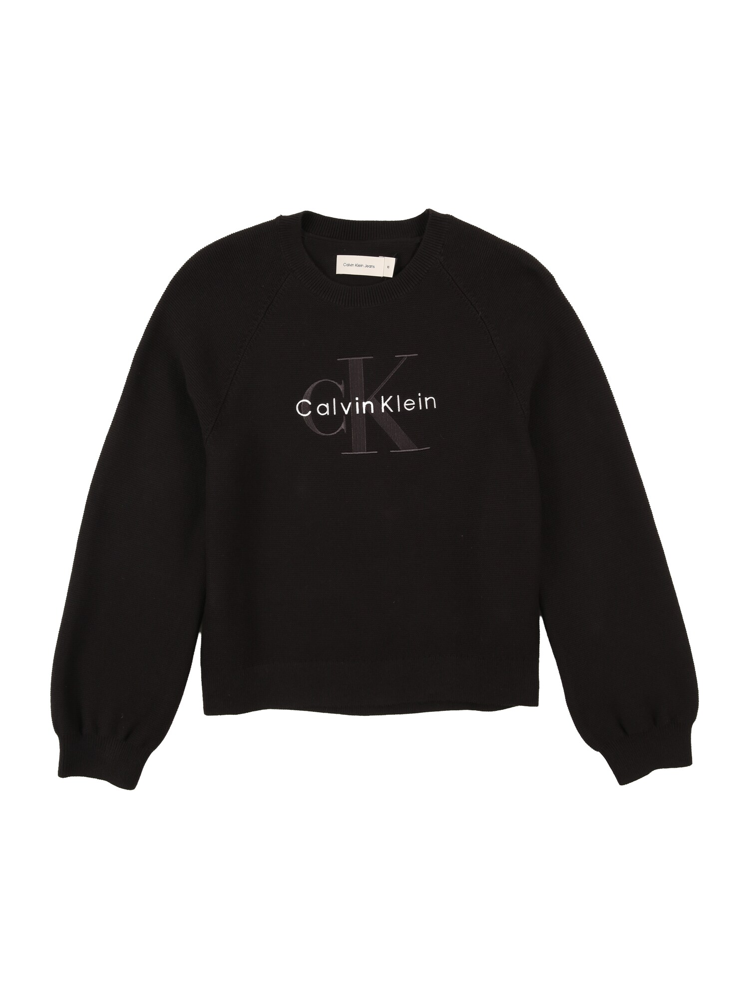Calvin Klein Jeans Sveter  tmavosivá / čierna / biela