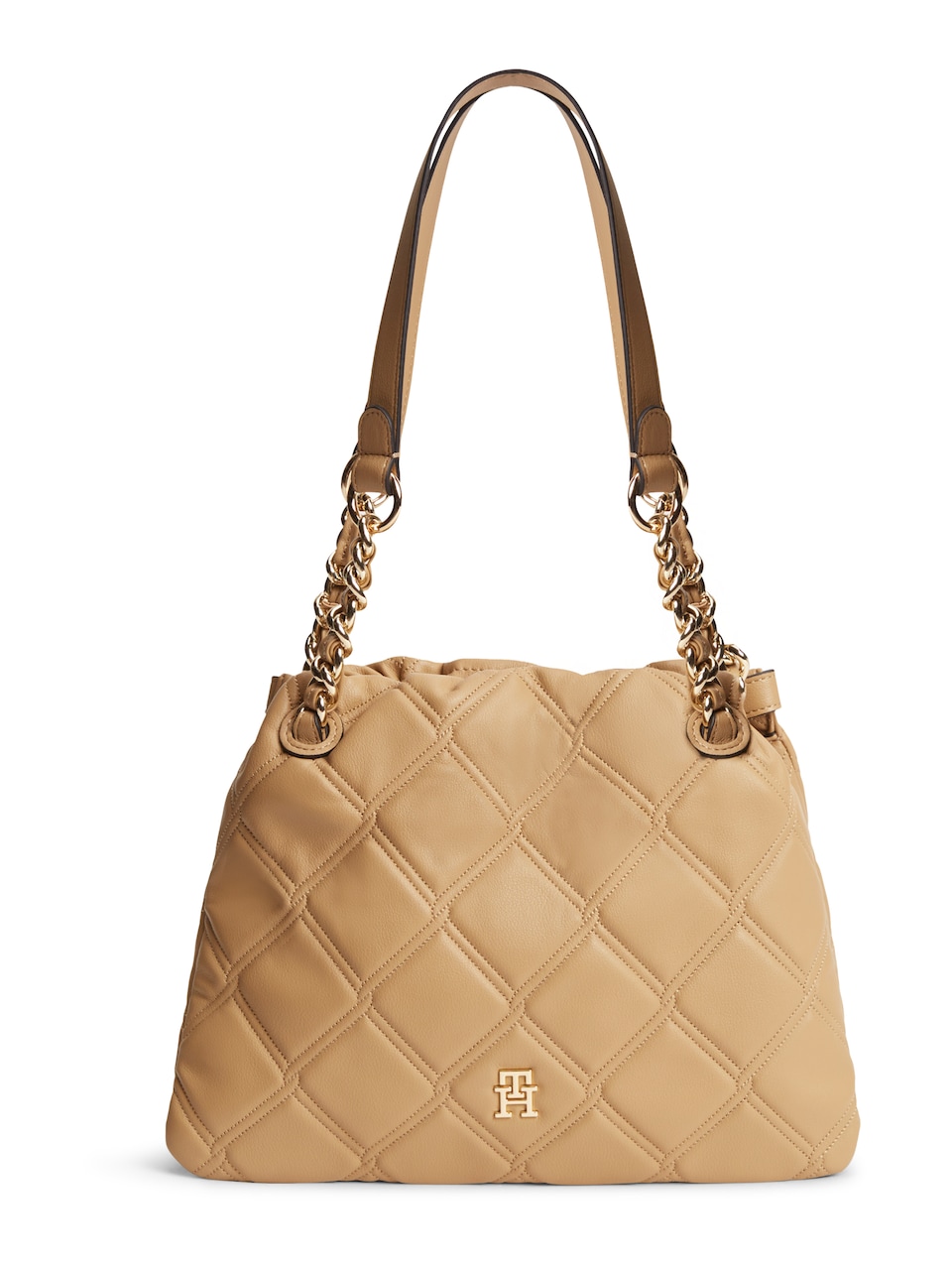 Axelremsväska 'TH Monogram Quilted Tote'