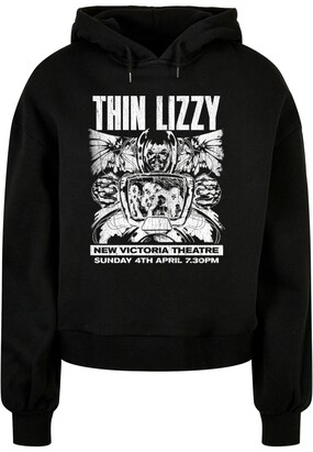 Merchcode Sweatshirt ‘Thin Lizzy – New Victoria Theatre’ Zwart / Wit