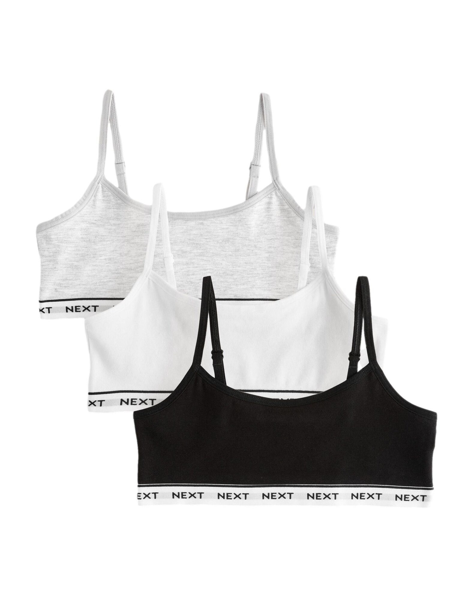 Next Sutien  gri amestecat / negru / alb