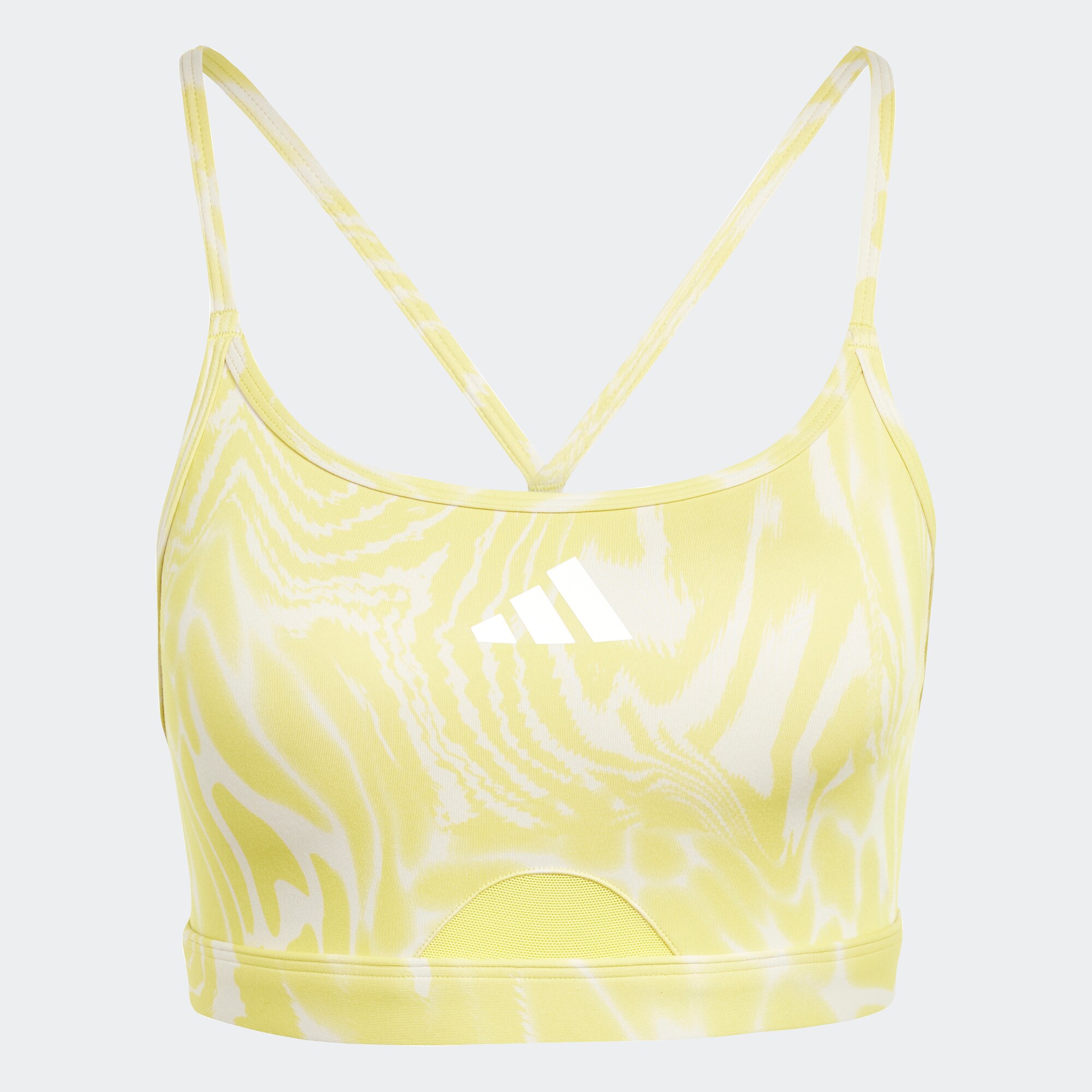 ADIDAS PERFORMANCE Sutien sport  galben / gri deschis / alb