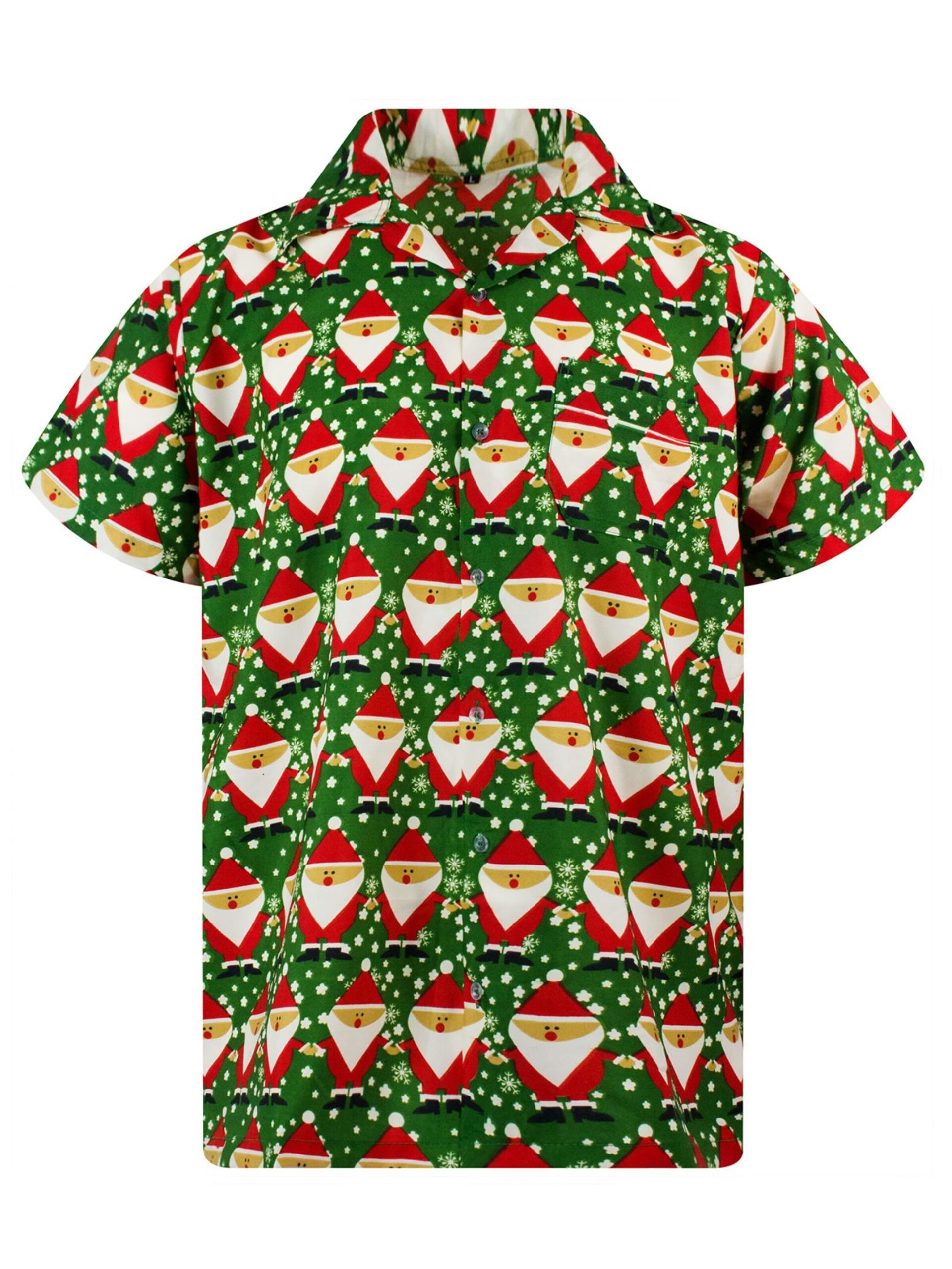 King Kameha Skjorta 'Christmas Santa Allover' herr