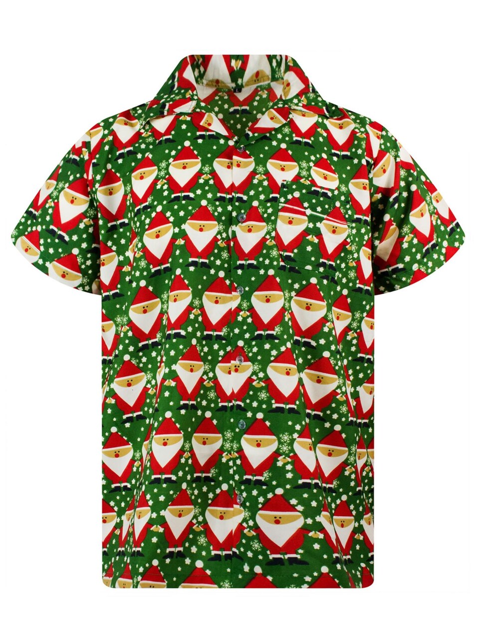 Skjorta 'Christmas Santa Allover'