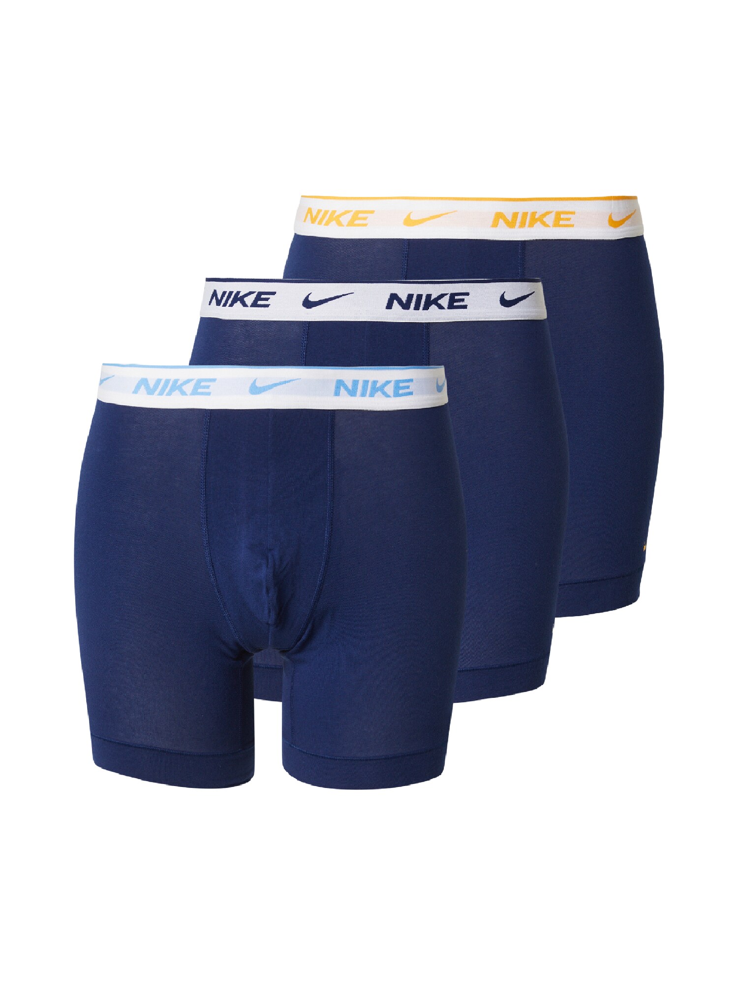 NIKE Underwear Bokserice  mornarsko plava / akvamarin / narančasto žuta / crna