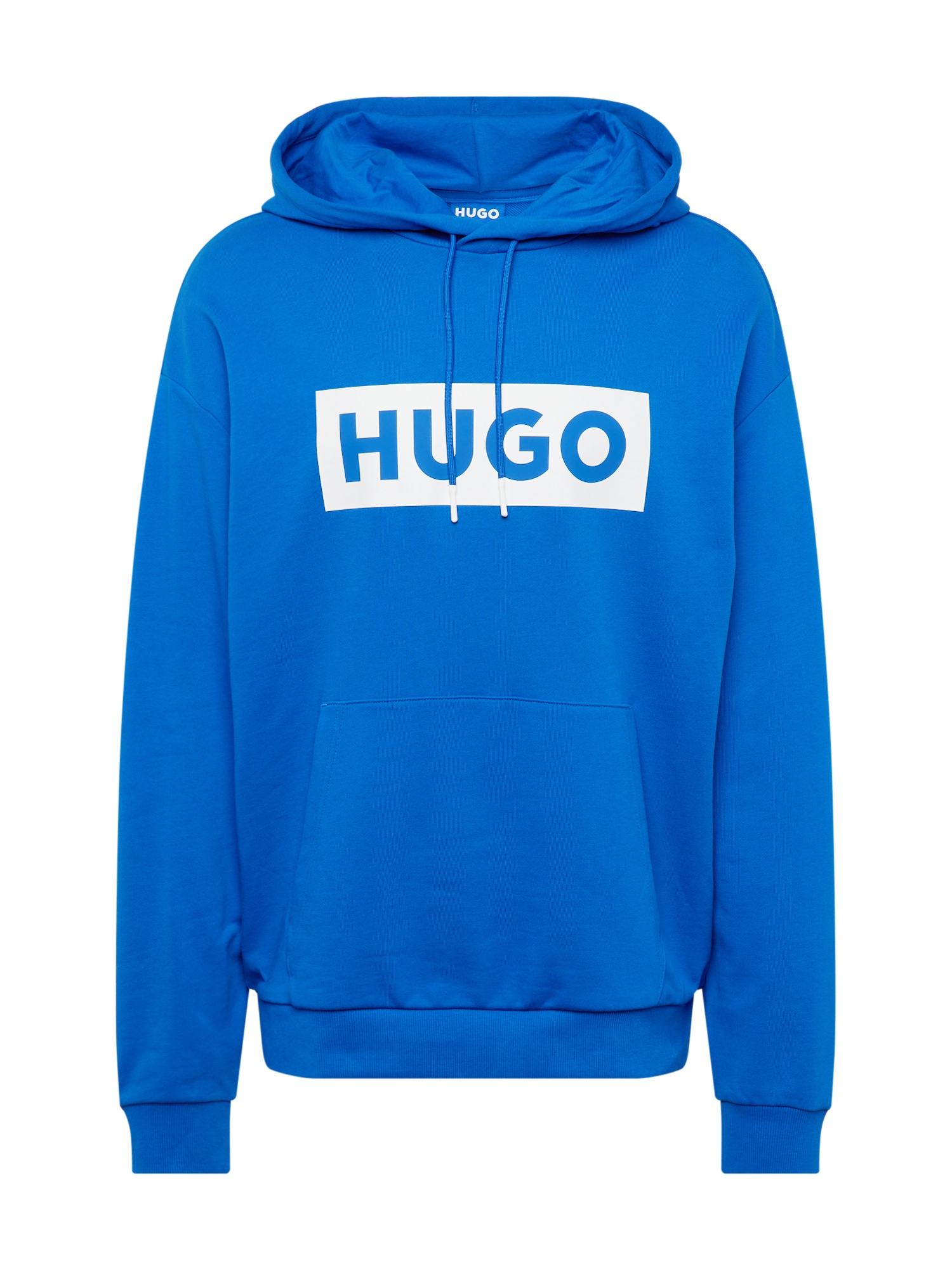 HUGO Blue Суичър 'Nalves'  синьо / бяло