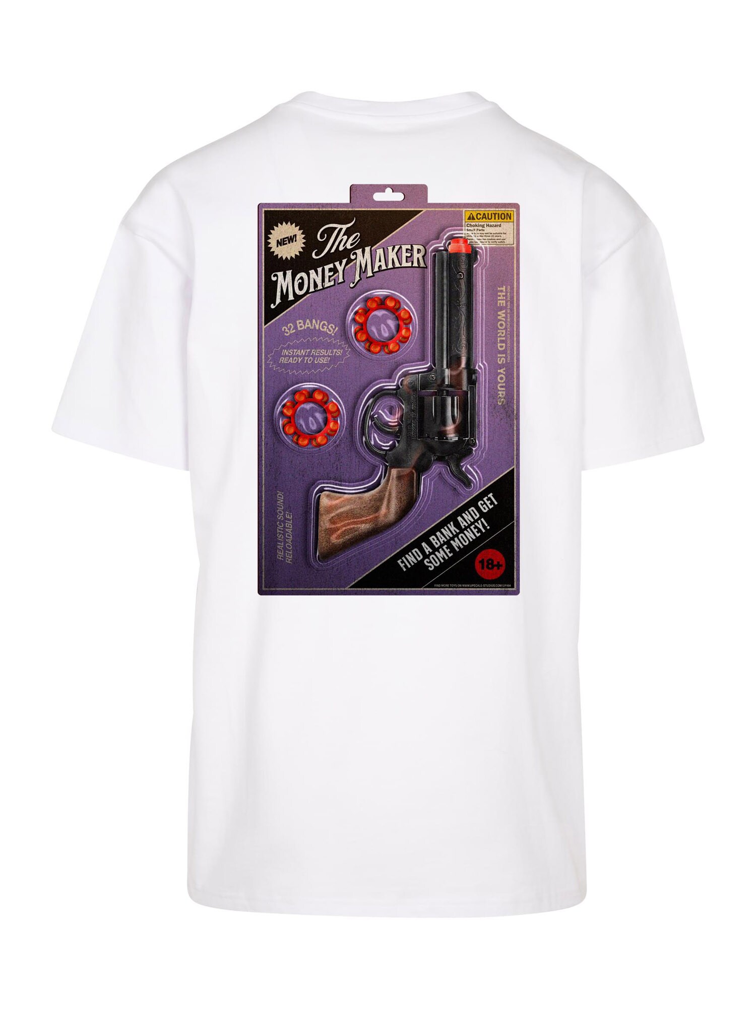 Mister Tee Póló 'Money Maker'  lila / piros / fekete / fehér termék 2. képe