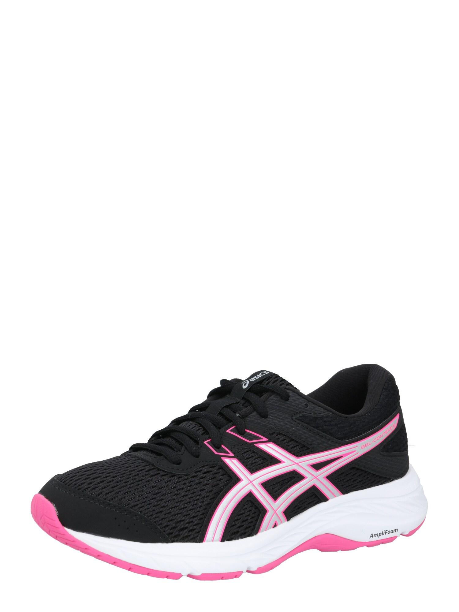ASICS Bėgimo batai 'Gel-Contend 6'  balta / juoda / rožinė