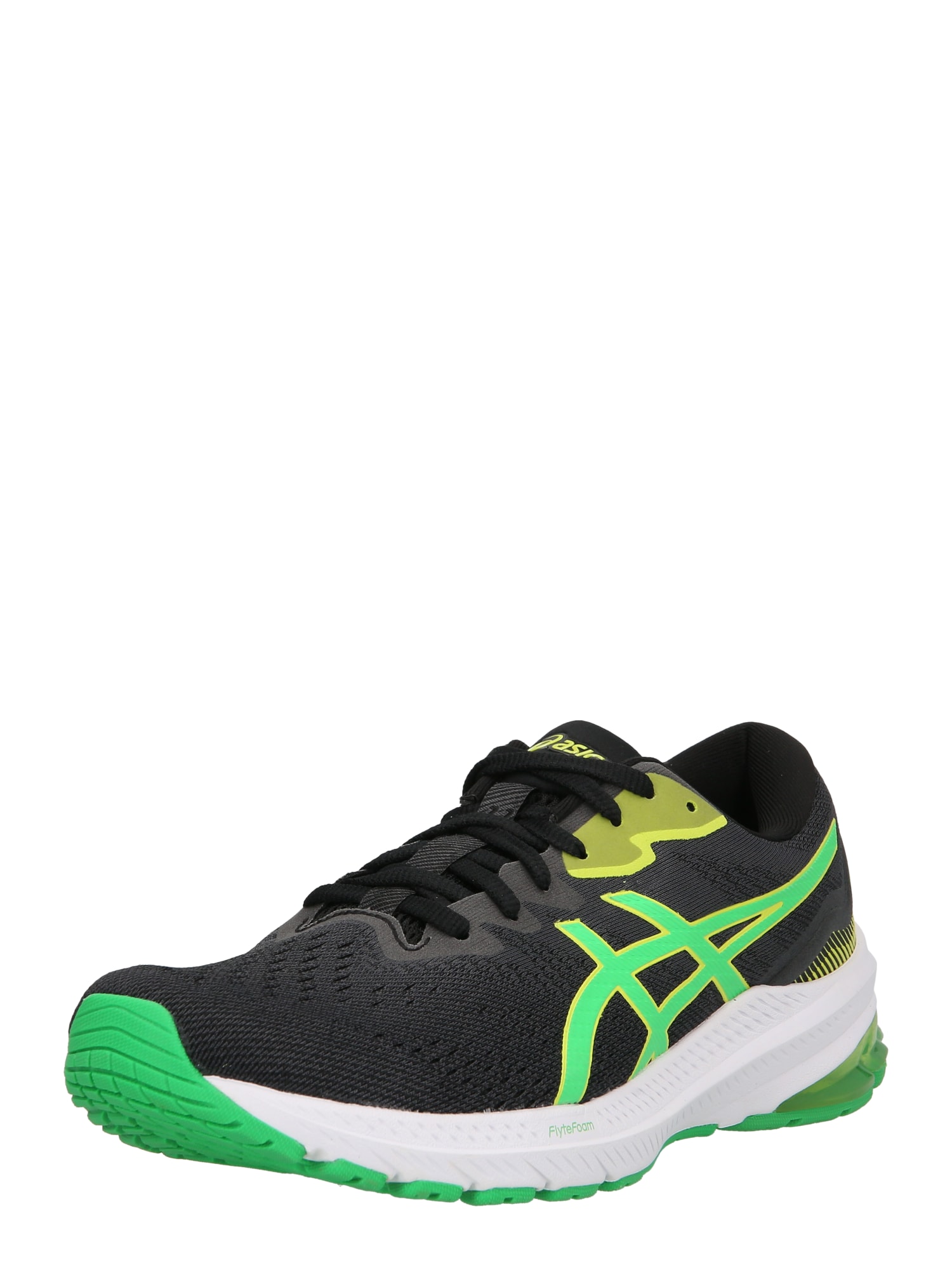 ASICS Bėgimo batai garstyčių spalva / žaliosios citrinos spalva / juoda