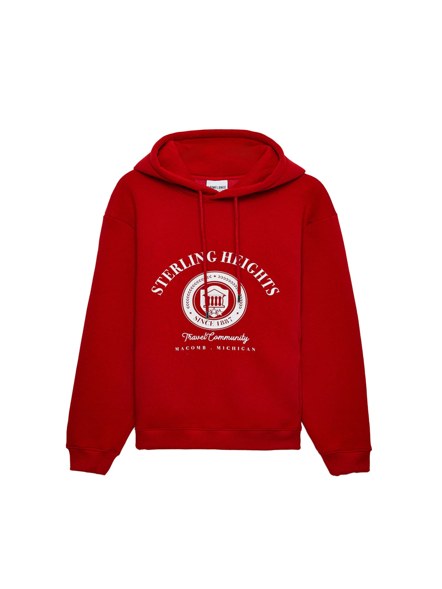 Grimelange Bluză de molton  roșu / alb