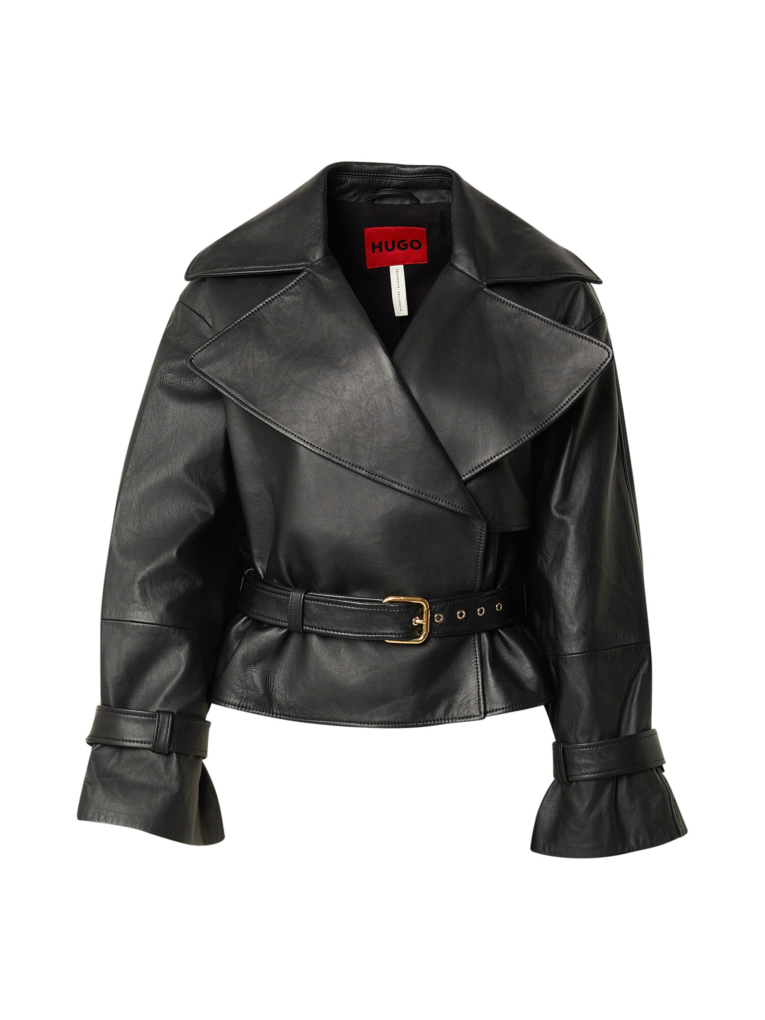 HUGO Geacă de primăvară-toamnă Lanitte  negru