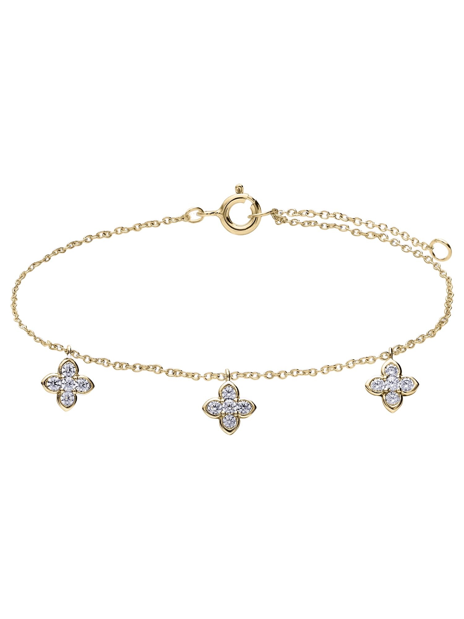 Lucardi Armband Goud / Transparant
