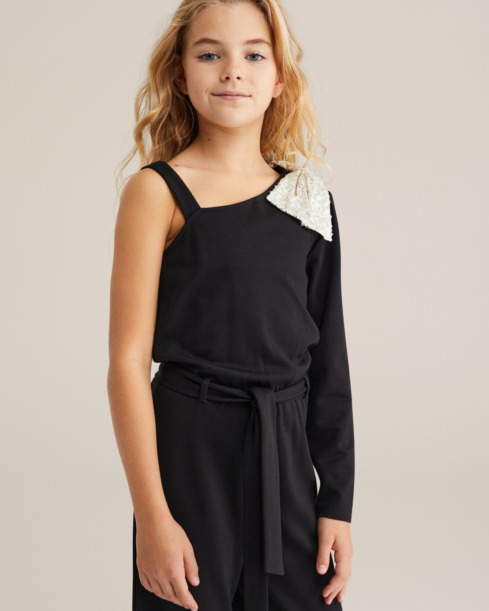 WE Fashion Overal  béžová / čierna (obrázok 4)