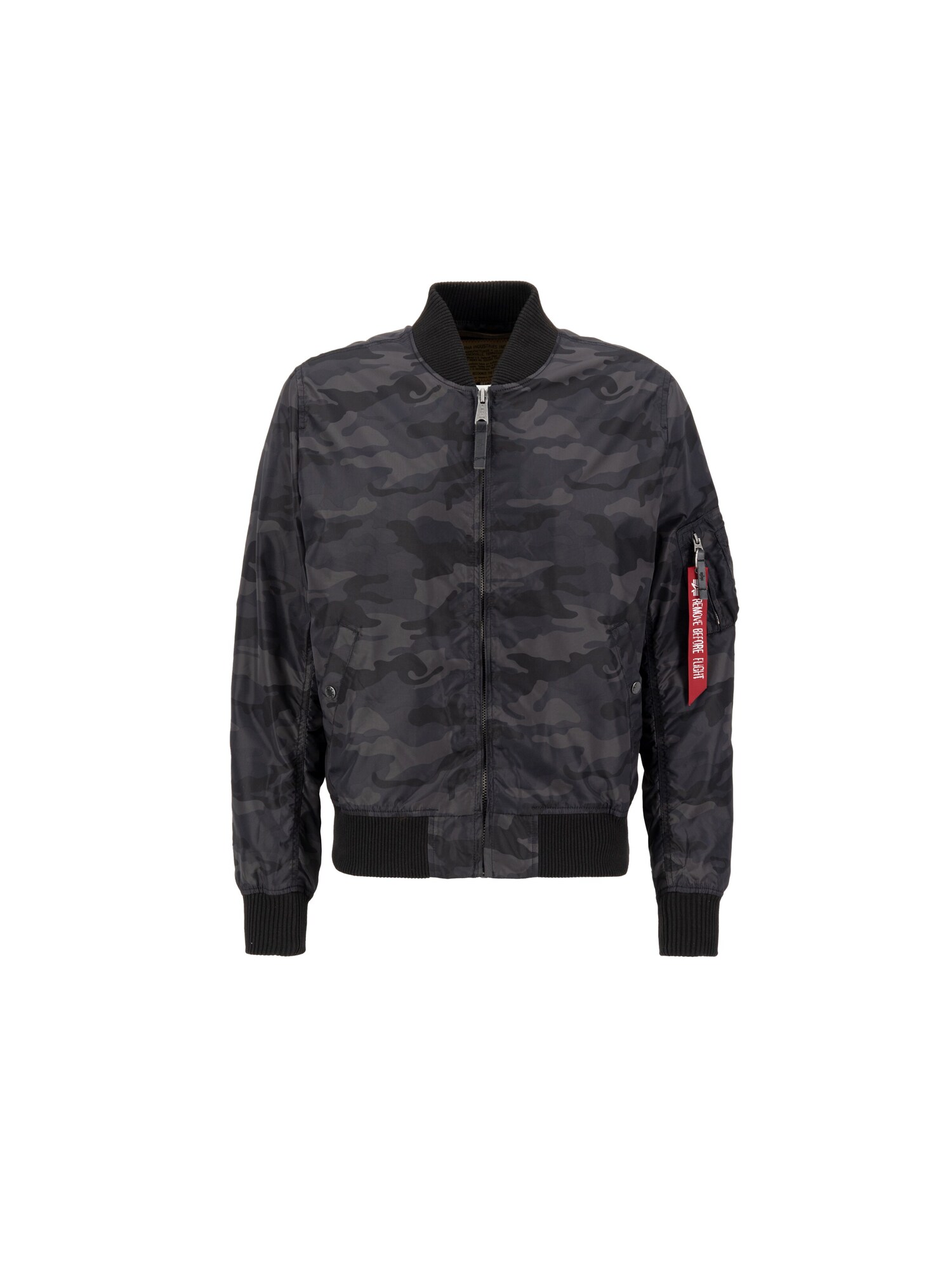 ALPHA INDUSTRIES Geacă de primăvară-toamnă 'MA-1 TT'  gri închis / negru
