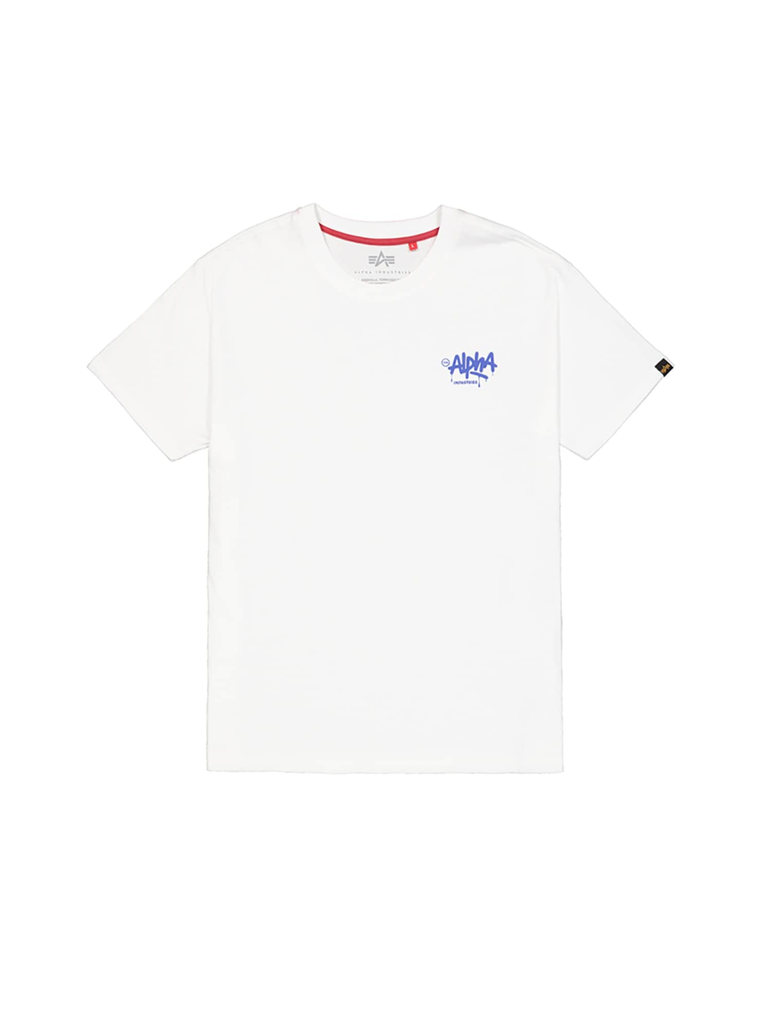 ALPHA INDUSTRIES Camiseta  azul real / blanco