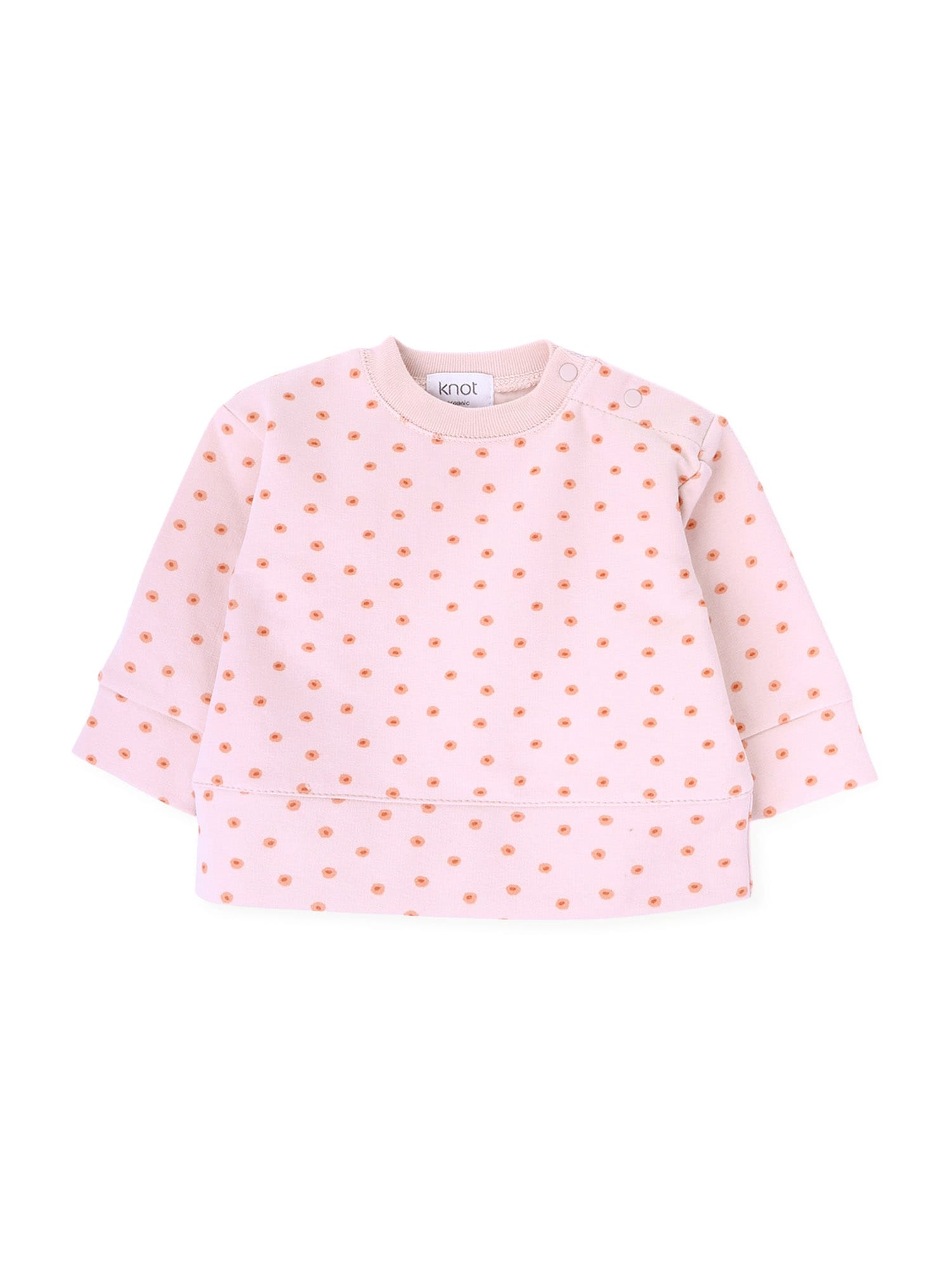 KNOT Sweater majica 'Eli'  narančasta / tamno narančasta / roza