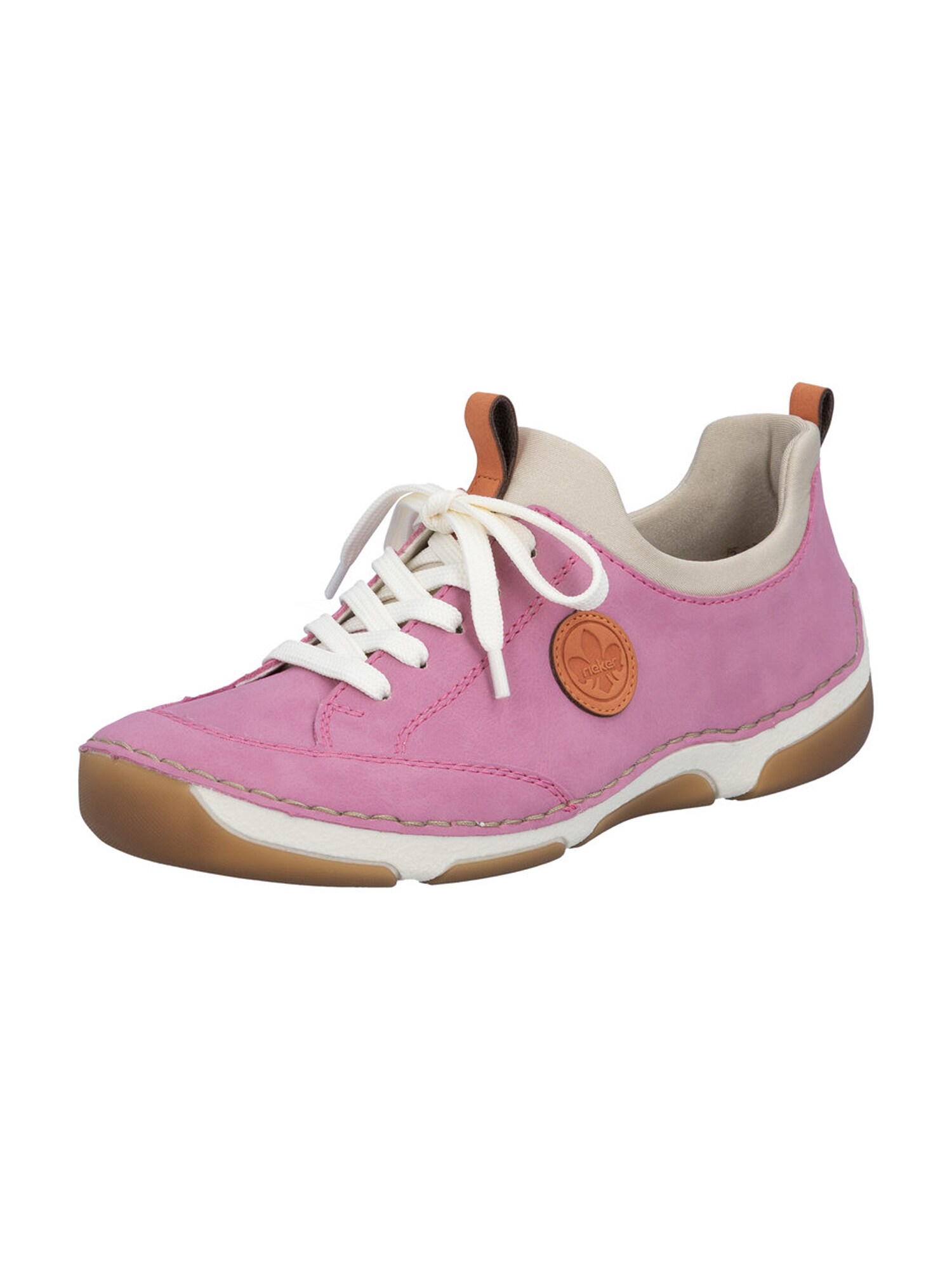 Rieker Sneakers Laag Lichtroze / Wit