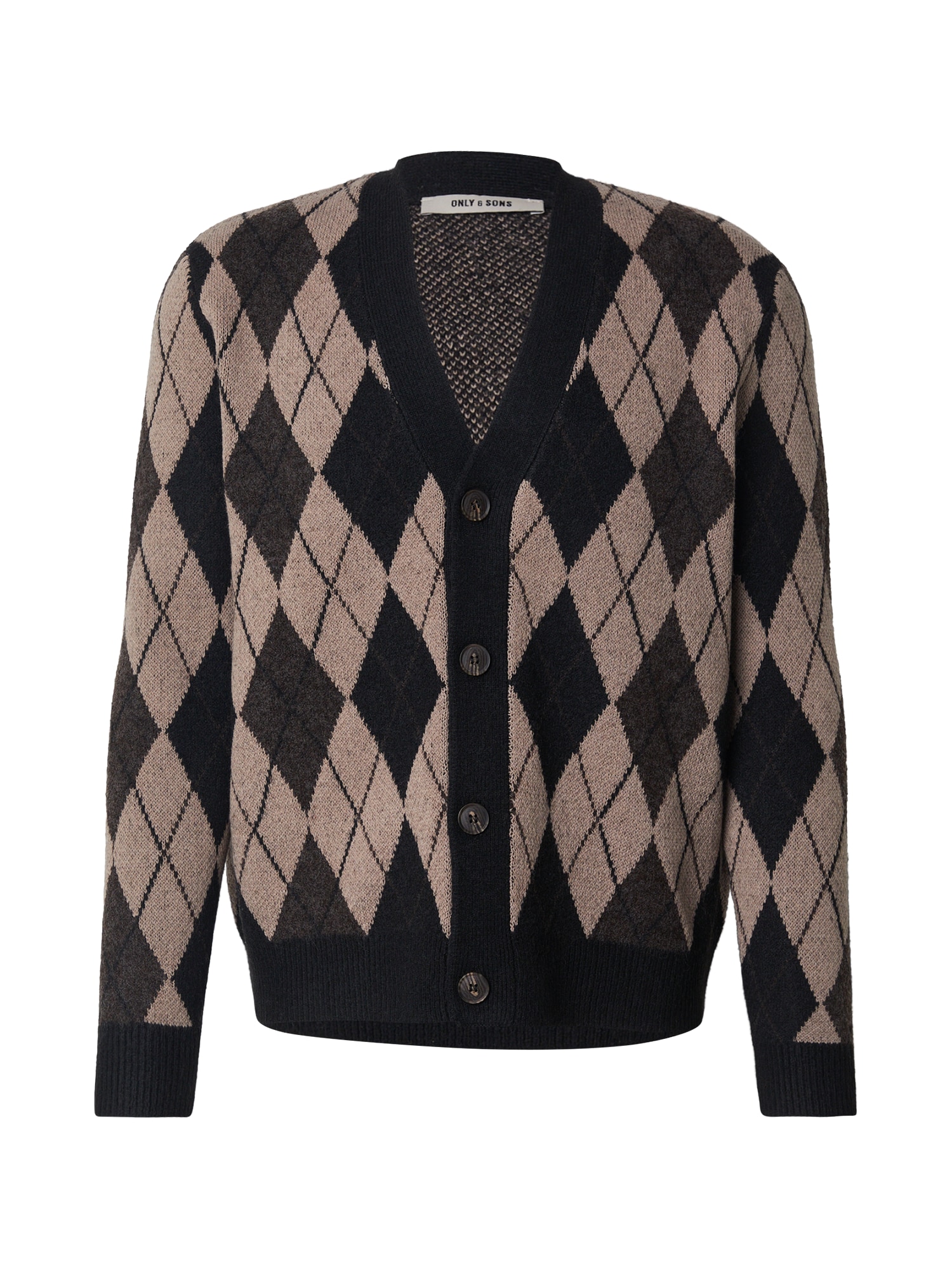 Only & Sons Cárdigan 'ONSALLAN'  moca / antracita / negro