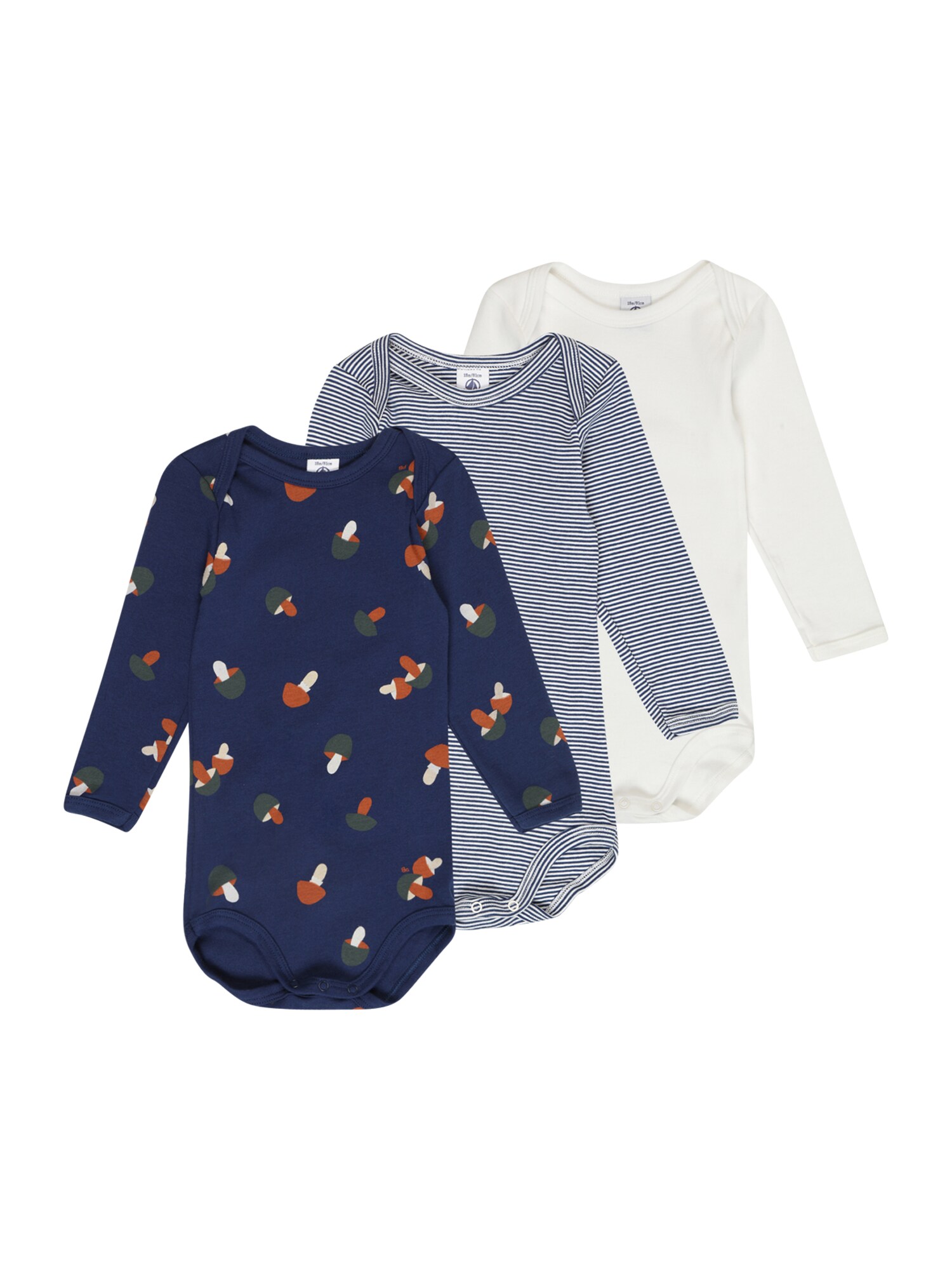 PETIT BATEAU Kezeslábas  világos bézs / tengerészkék / fenyő / rozsdavörös / fehér akciós termékkép 1