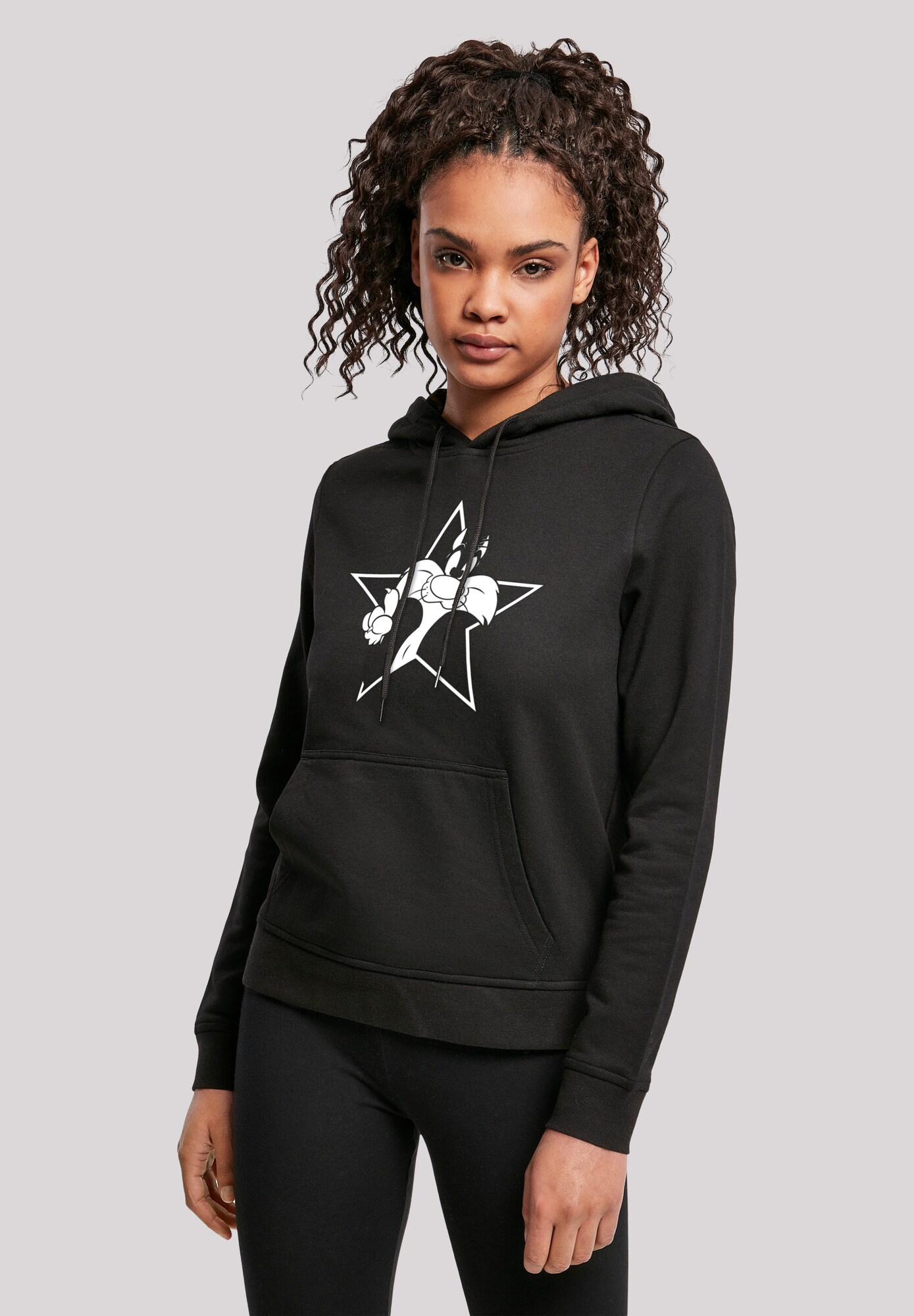 Thumbnail - Sweatshirt 'Sylvester Mono Star -WHT and LOONEY TUNES'