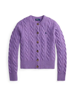 Polo Ralph Lauren Cárdigan  lila moteado